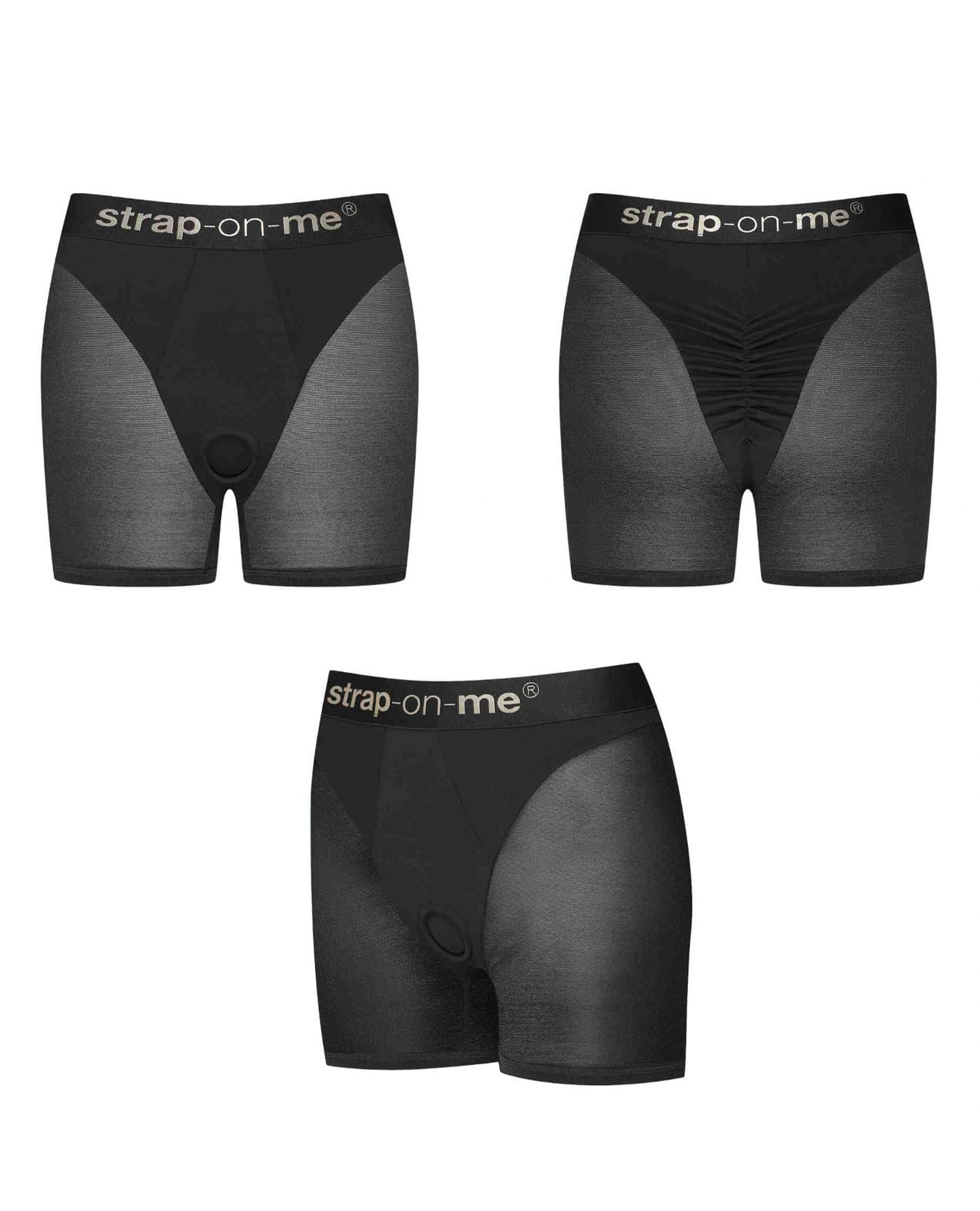 Strap On Me Halo Lingerie Harness - Black MD - Image 2