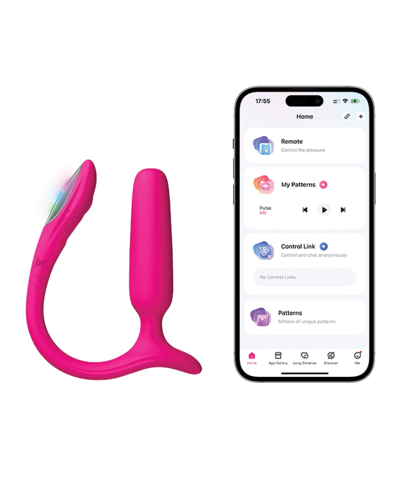 Lovense Lush Anal App-Controlled Butt Plug - Pink - Image 7