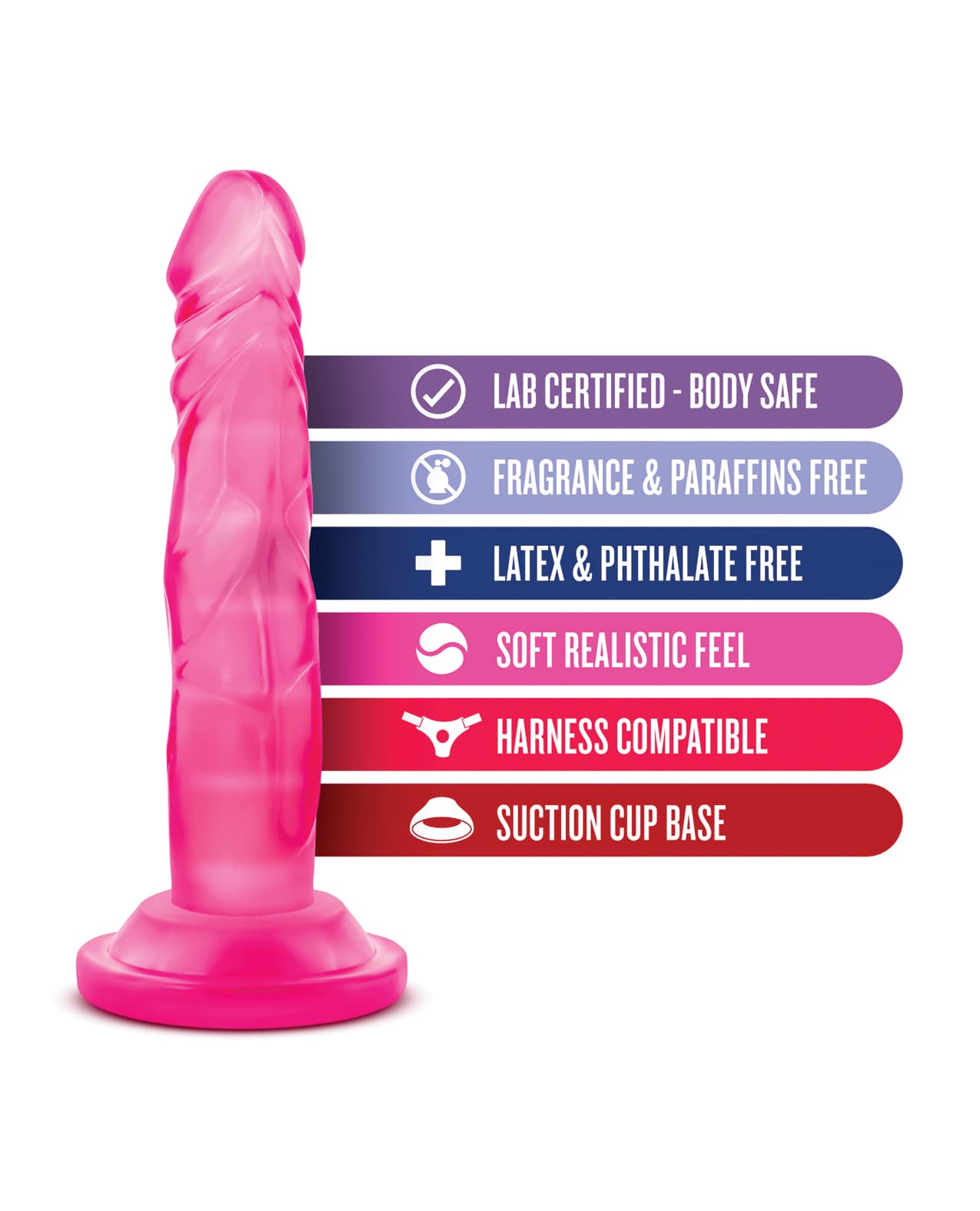 Blush Naturally Yours 5" Mini Cock - Pink - Image 6