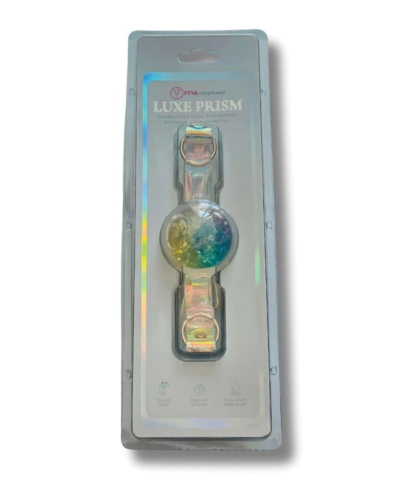 Luxe Prism Large Ball Gag - Rainbow - Image 6