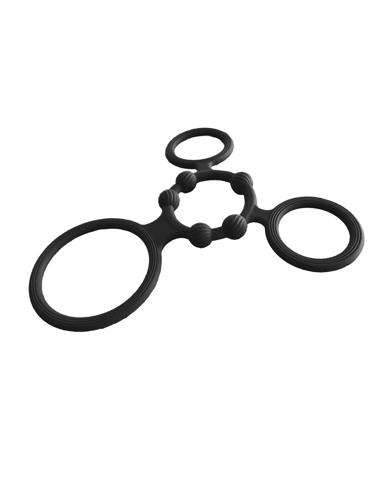 Enhancer Quad Cock Ring - Black - Image 3