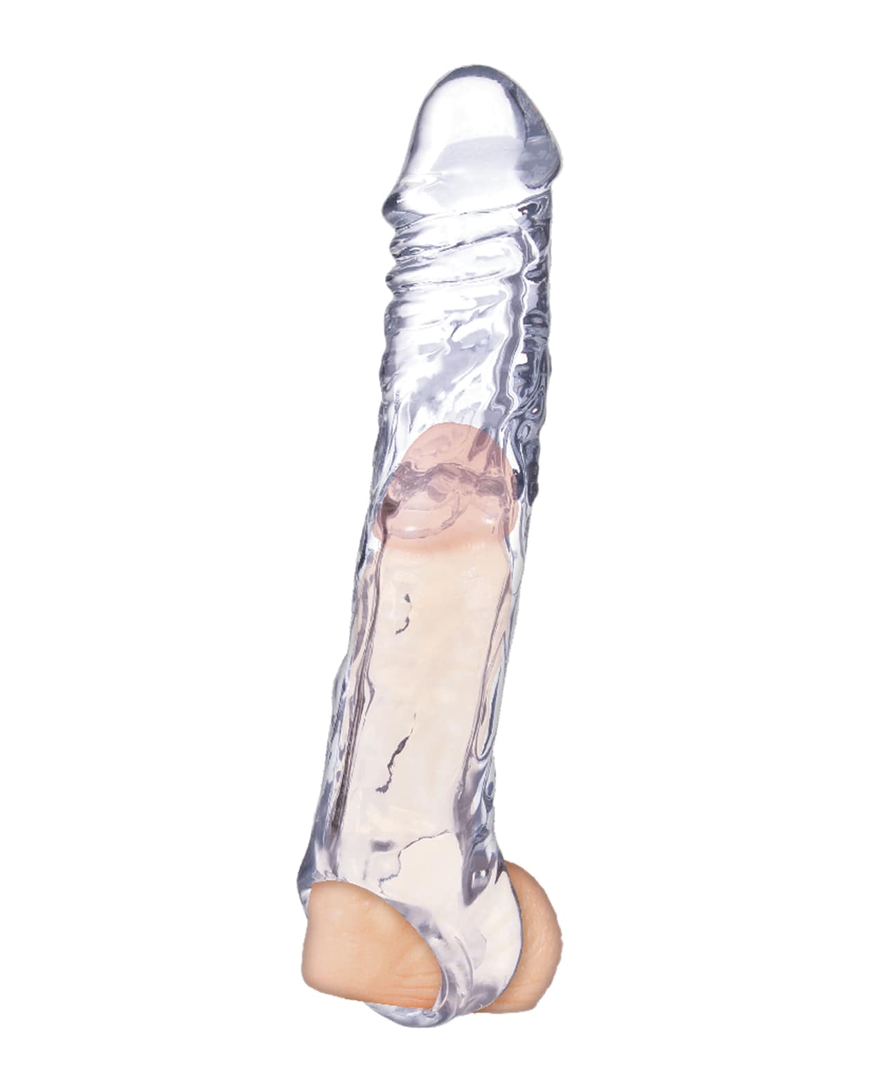 Magic Penis Extender & Ball Strap 7.5" - Clear - Image 3