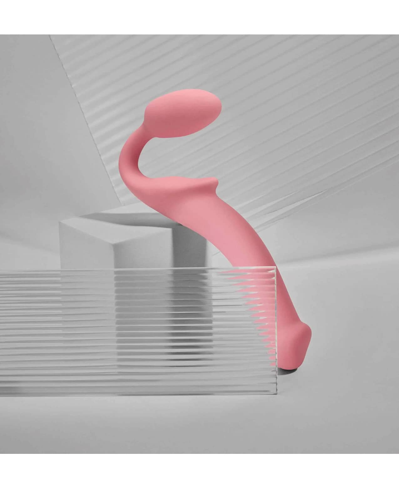 Strap-on-Me Semi-Realistic Bendable Strap-on - Pink SM - Image 3