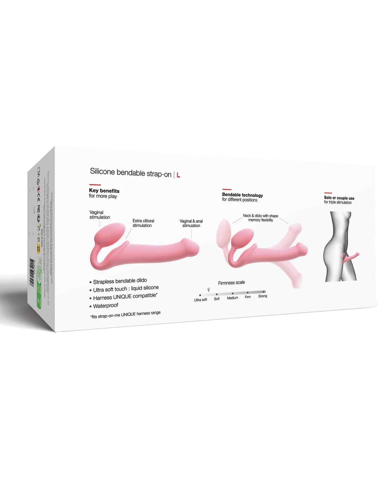 Strap-on-Me Semi-Realistic Bendable Strap-on - Pink - Image 6