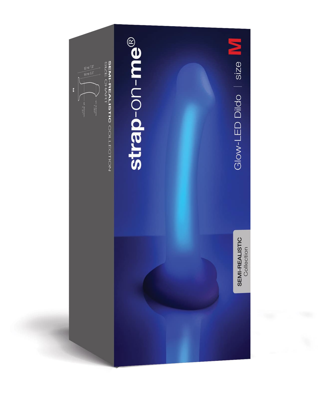 Strap-on-Me Glow-Led Dildo - Purple