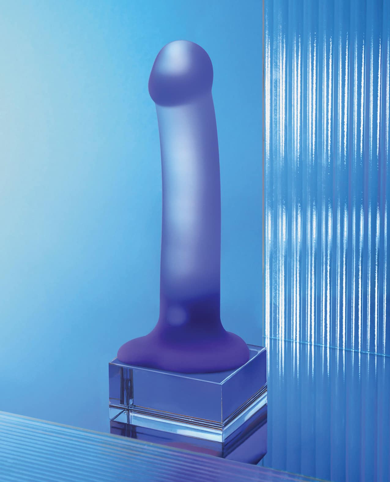 Strap-on-Me Glow-Led Dildo - Purple - Image 4