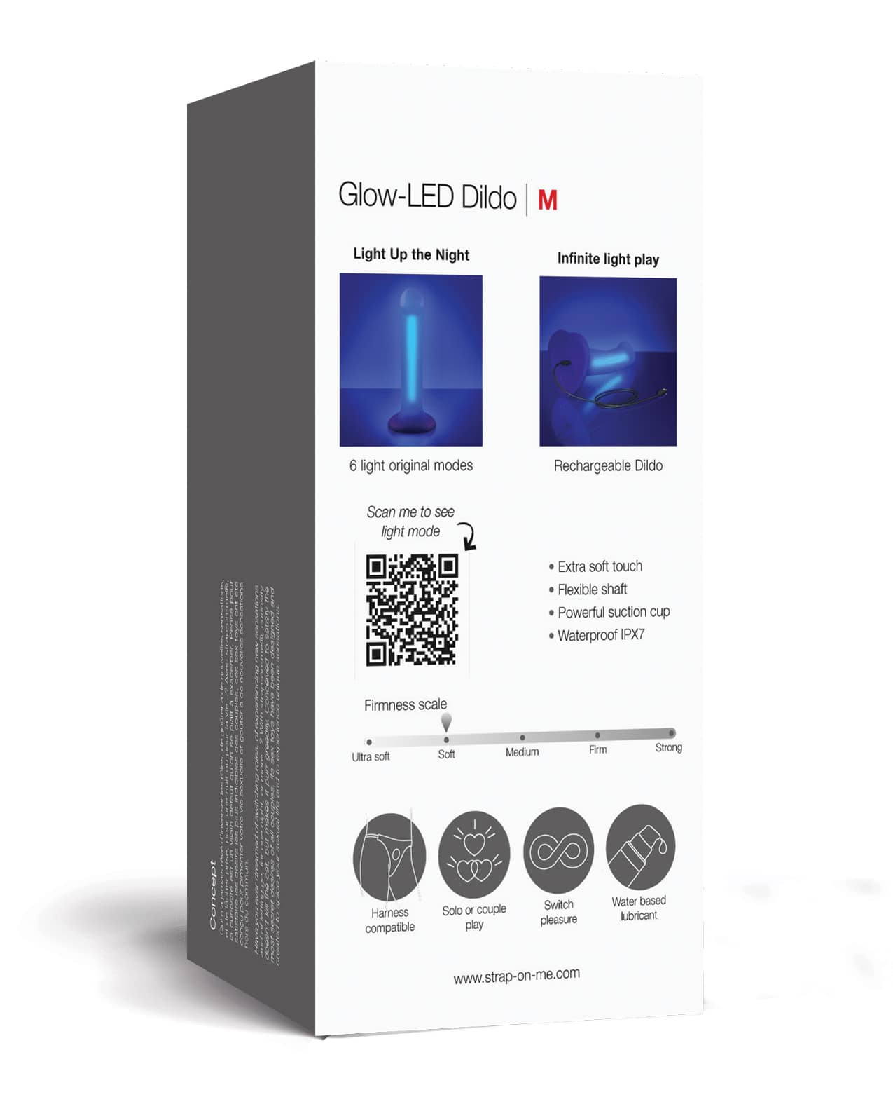 Strap-on-Me Glow-Led Dildo - Purple - Image 5