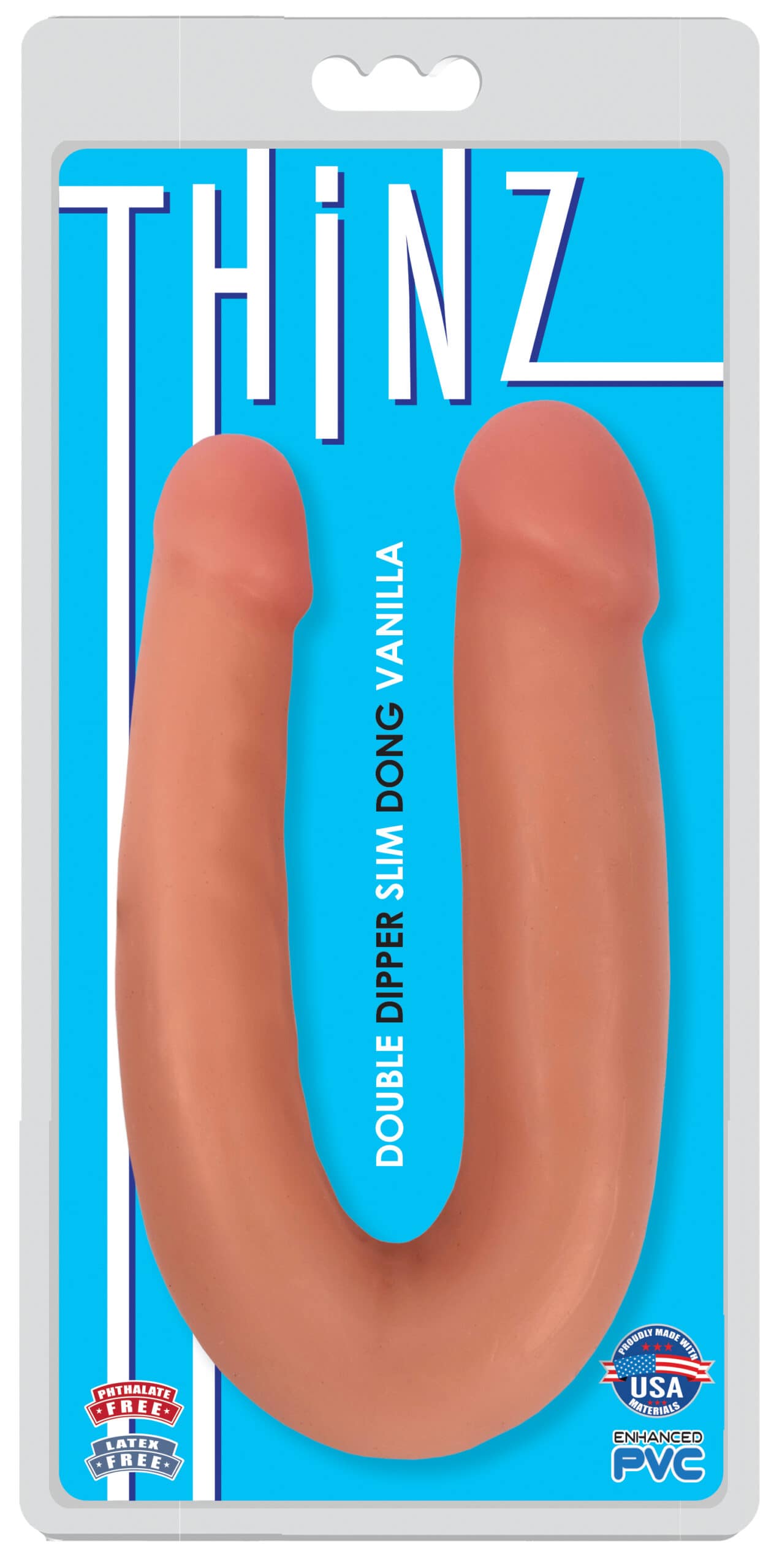 Double Dipper Slim Dildo - Light - Image 2