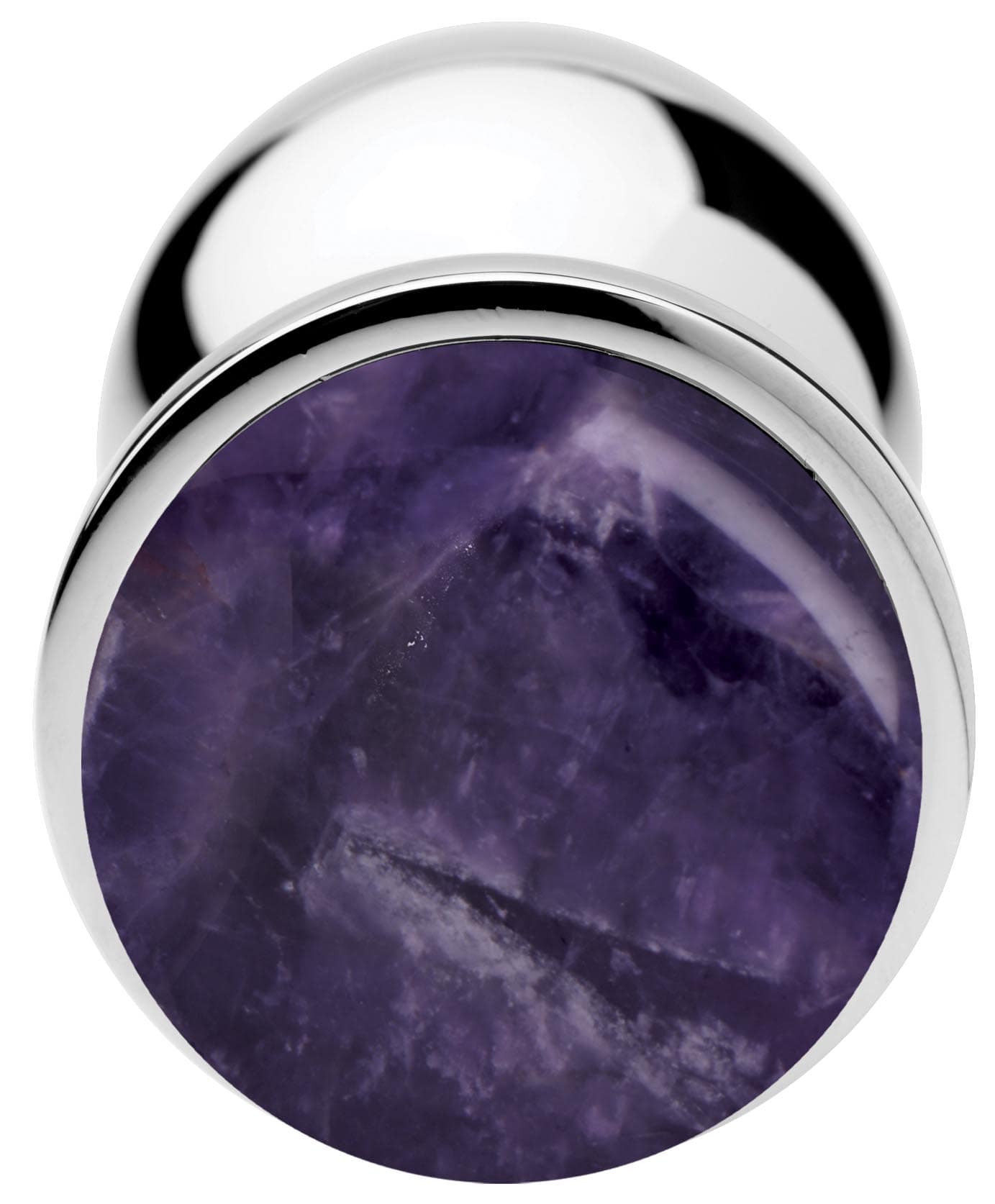 Genuine Amethyst Gemstone Anal Plug - Large - Image 3