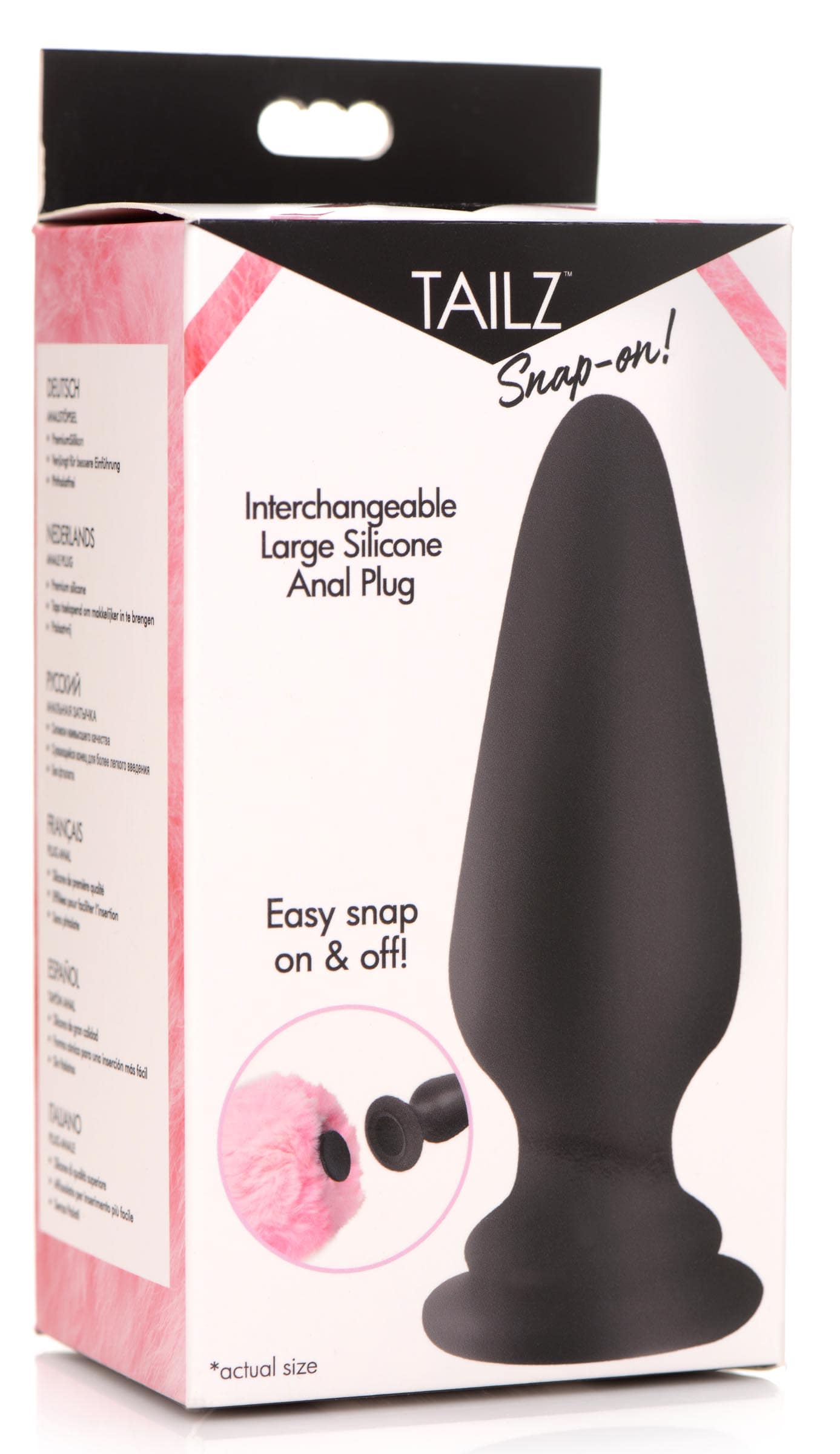 Interchangeable Silicone Anal Plug - Large - Image 7