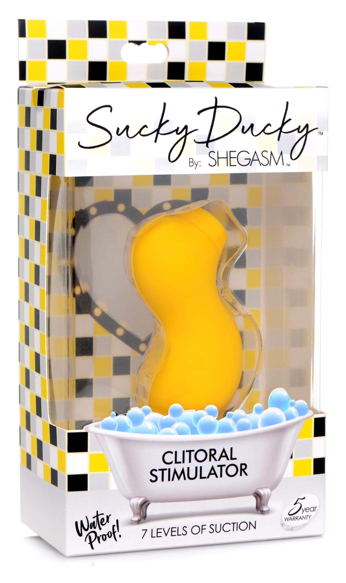 Sucky Ducky Silicone Clitoral Stimulator - Yellow - Image 6