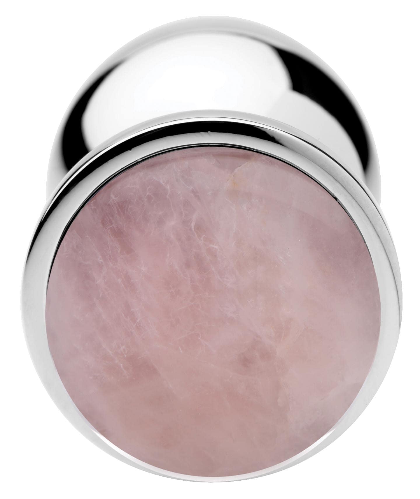Authentic Rose Quartz Gemstone Anal Plug - Large - Image 3