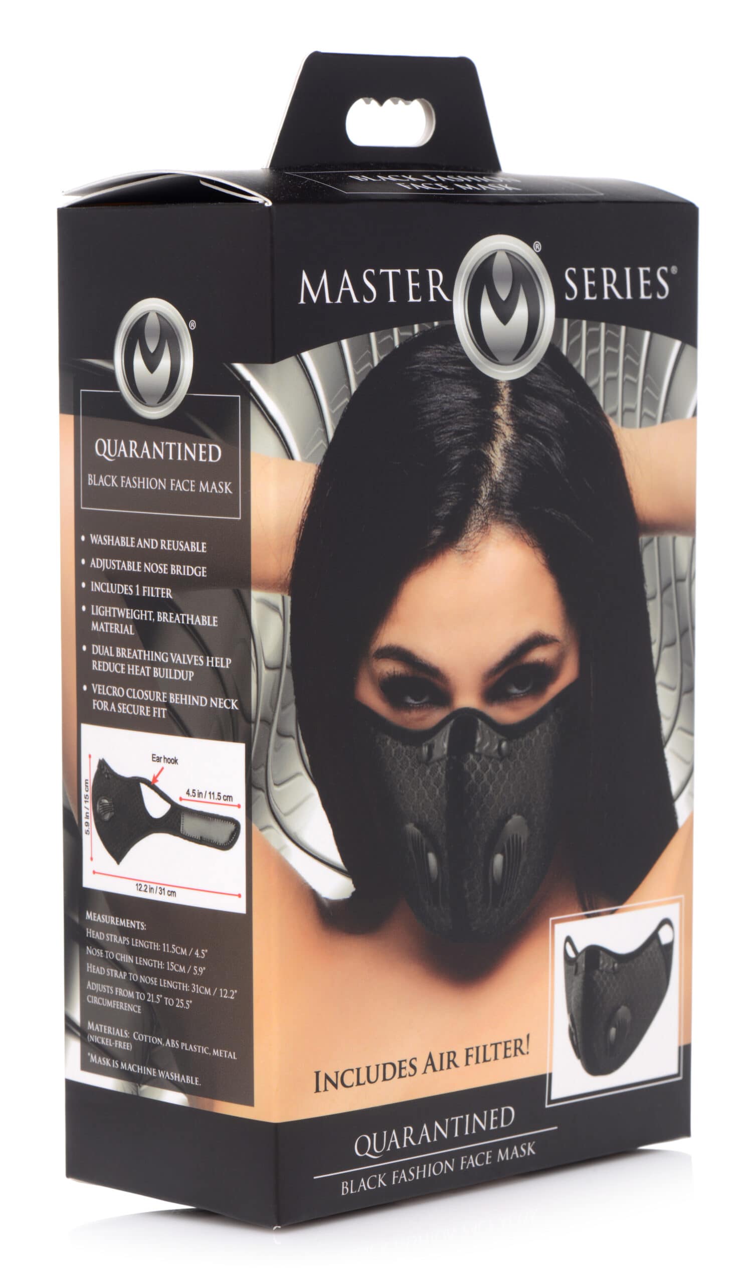 Black Fetish Face Mask - Image 8
