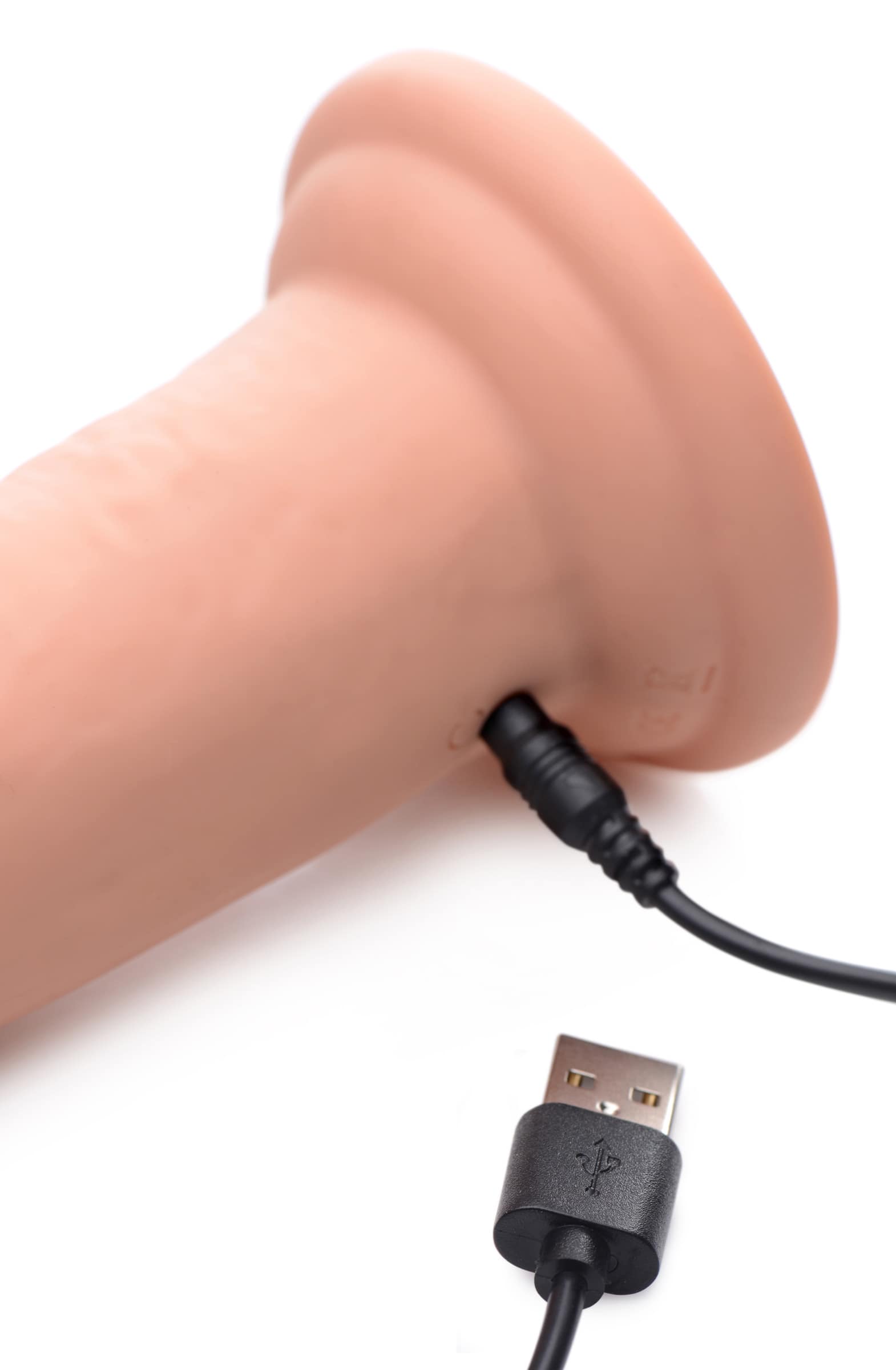 7X Inflatable and Vibrating Remote Control Silicone Dildo - 7 Inch - Image 9