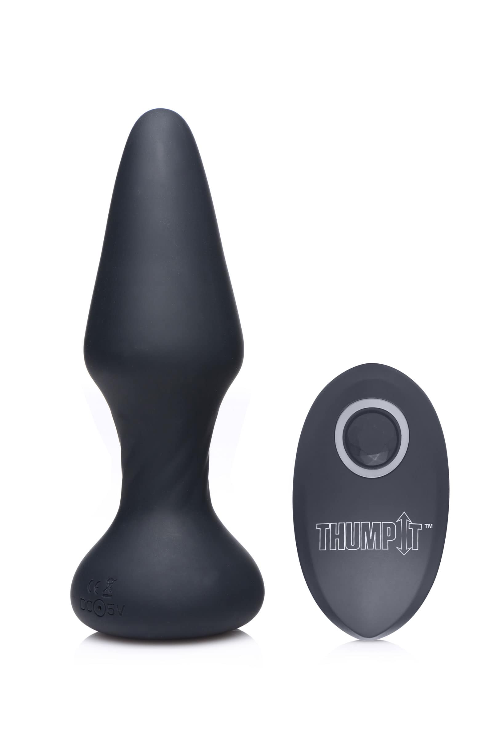 7X Slim Thumping Silicone Anal Plug - Image 3