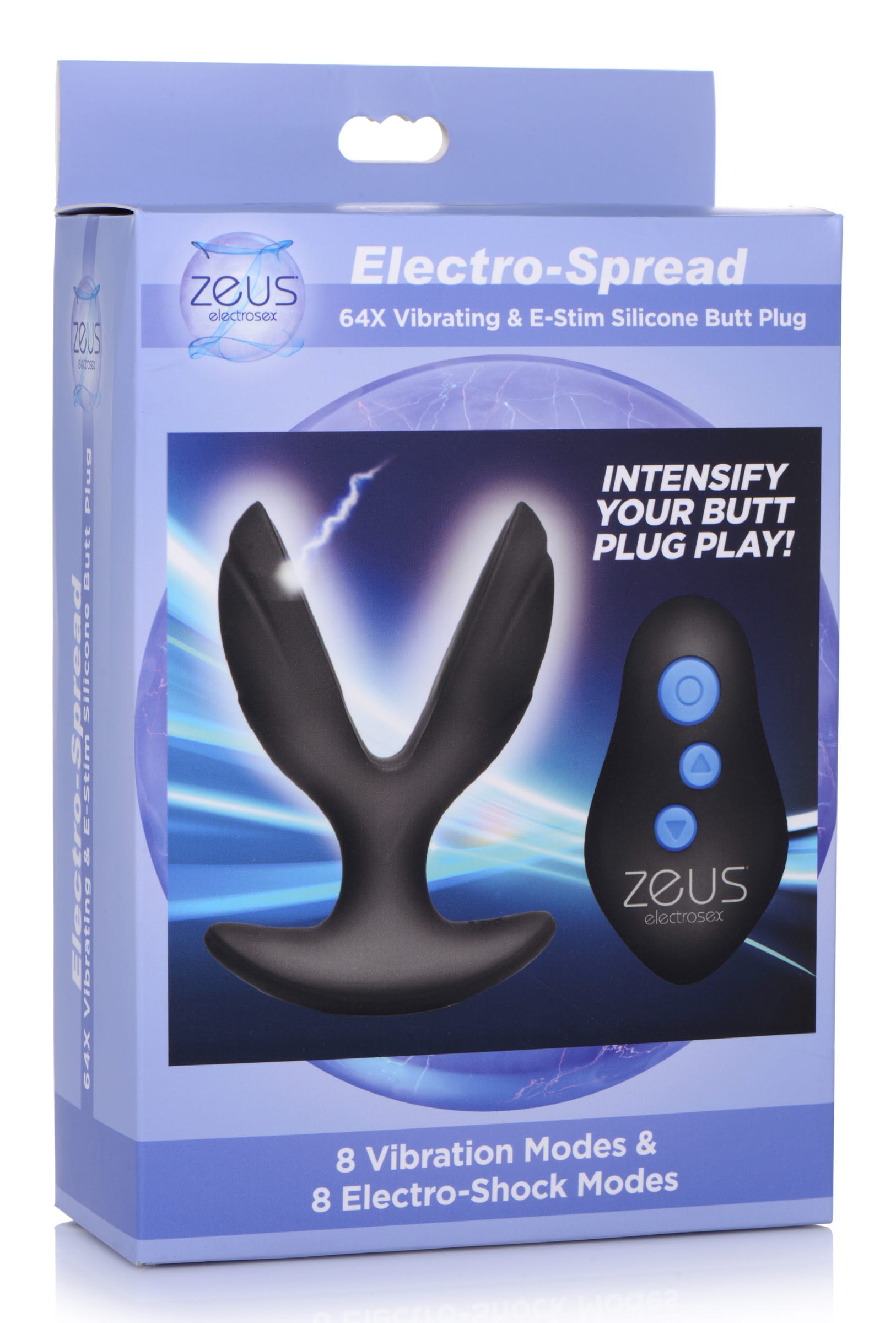 64X Electro-Spread Vibrating and Estim Silicone Butt Plug - Image 7