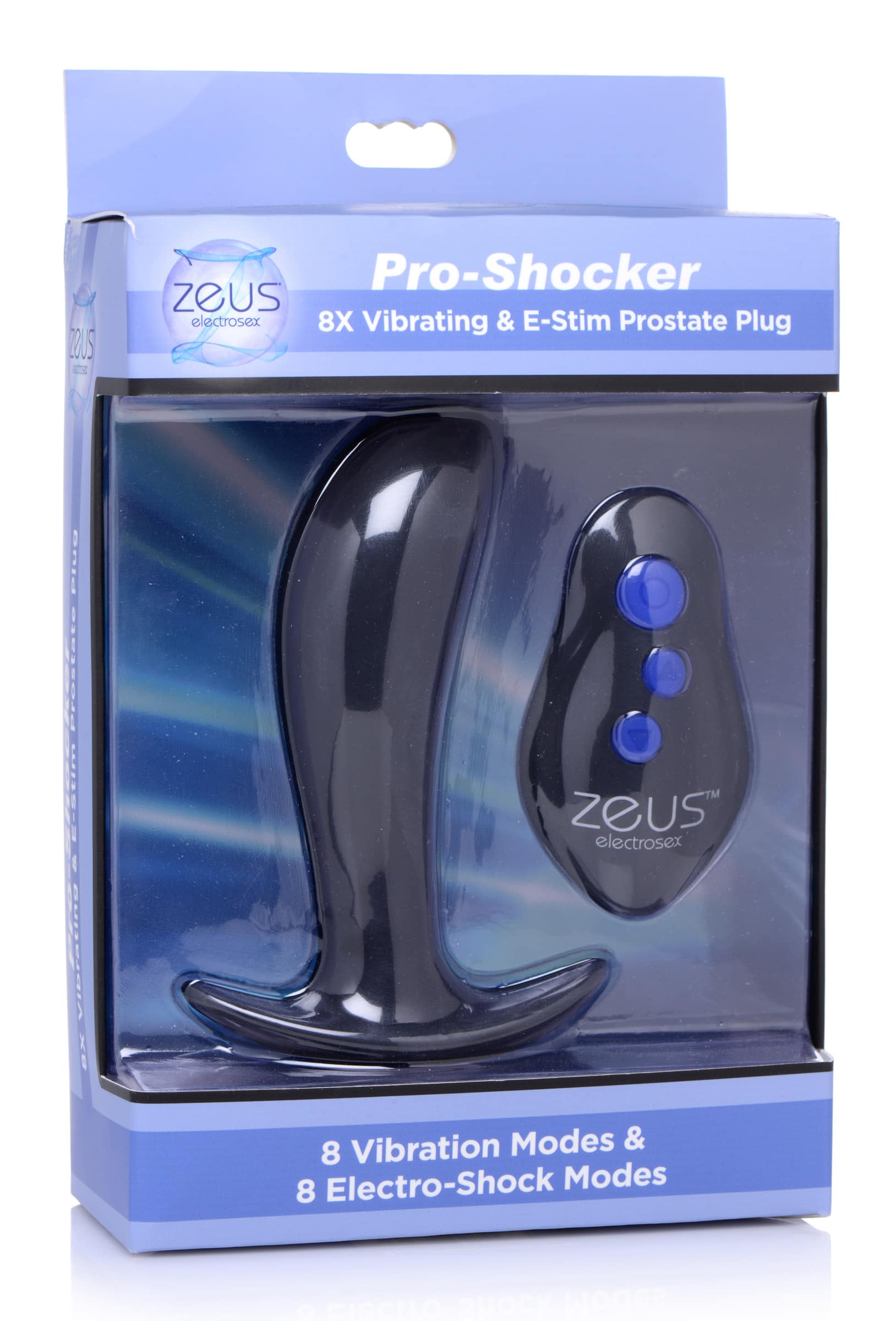 64X Pro-Shocker Vibrating and E-stim Prostate Plug - Image 6
