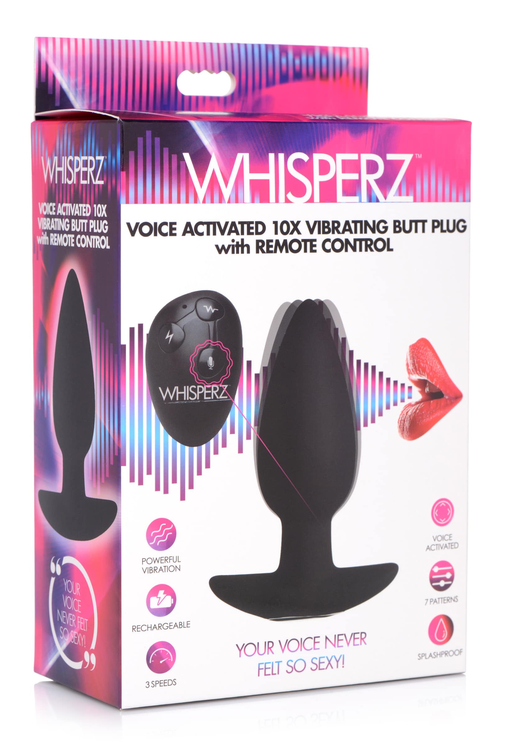Voice Activated 10X Vibrating Butt Plug with Remote Control - Image 7
