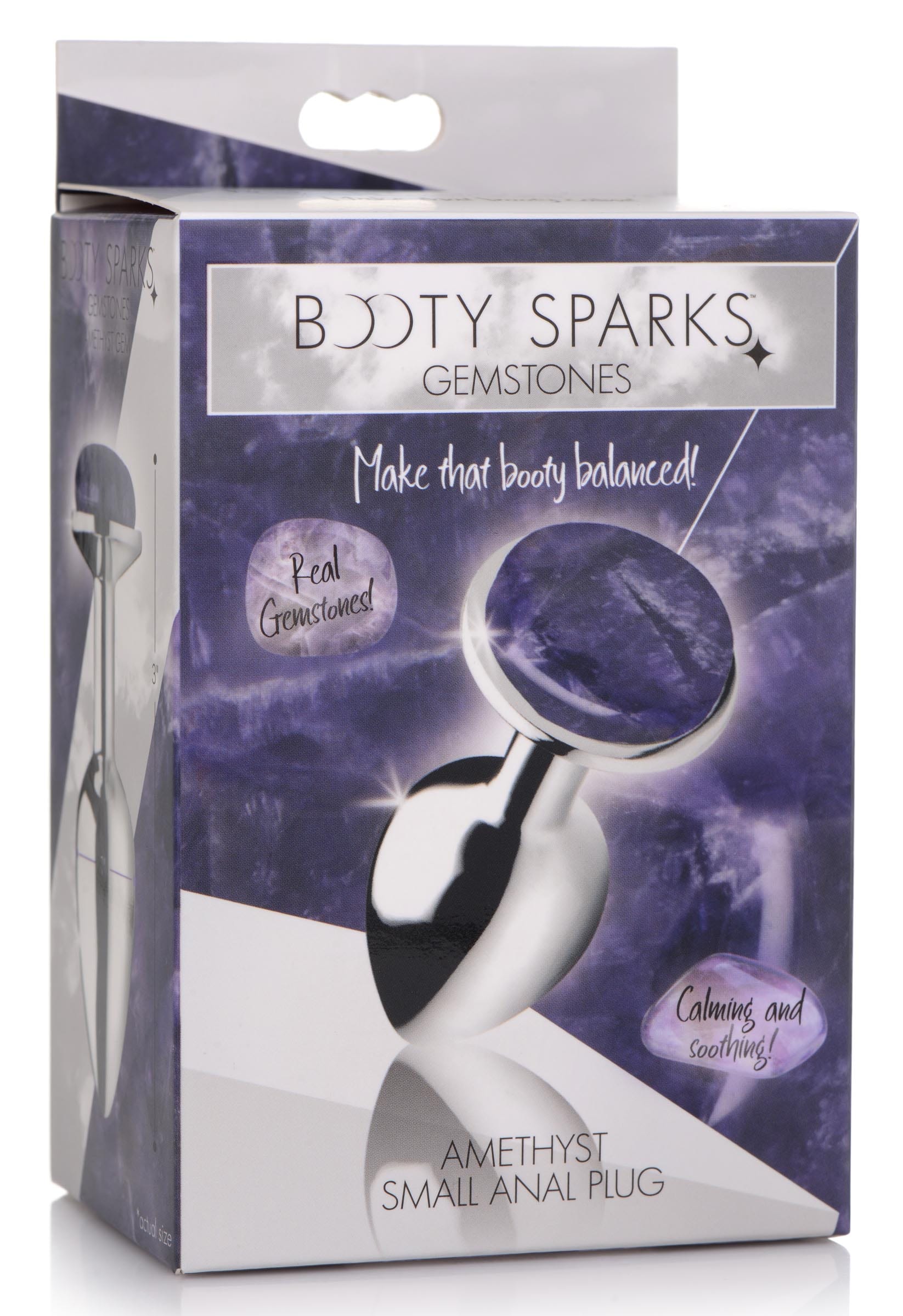 Genuine Amethyst Gemstone Anal Plug - Small - Image 8