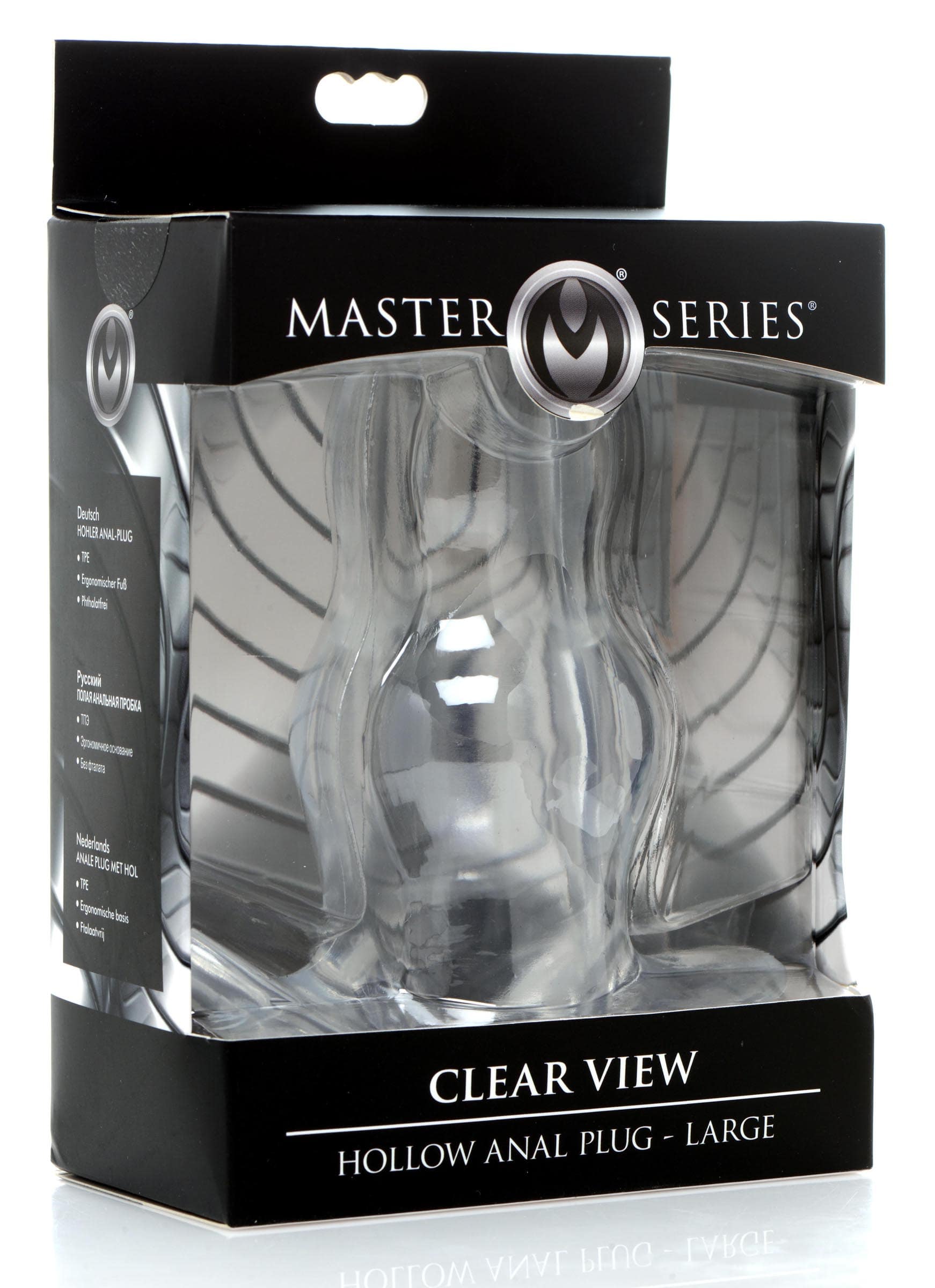 Clear View Hollow Anal Plug - Large - Image 4