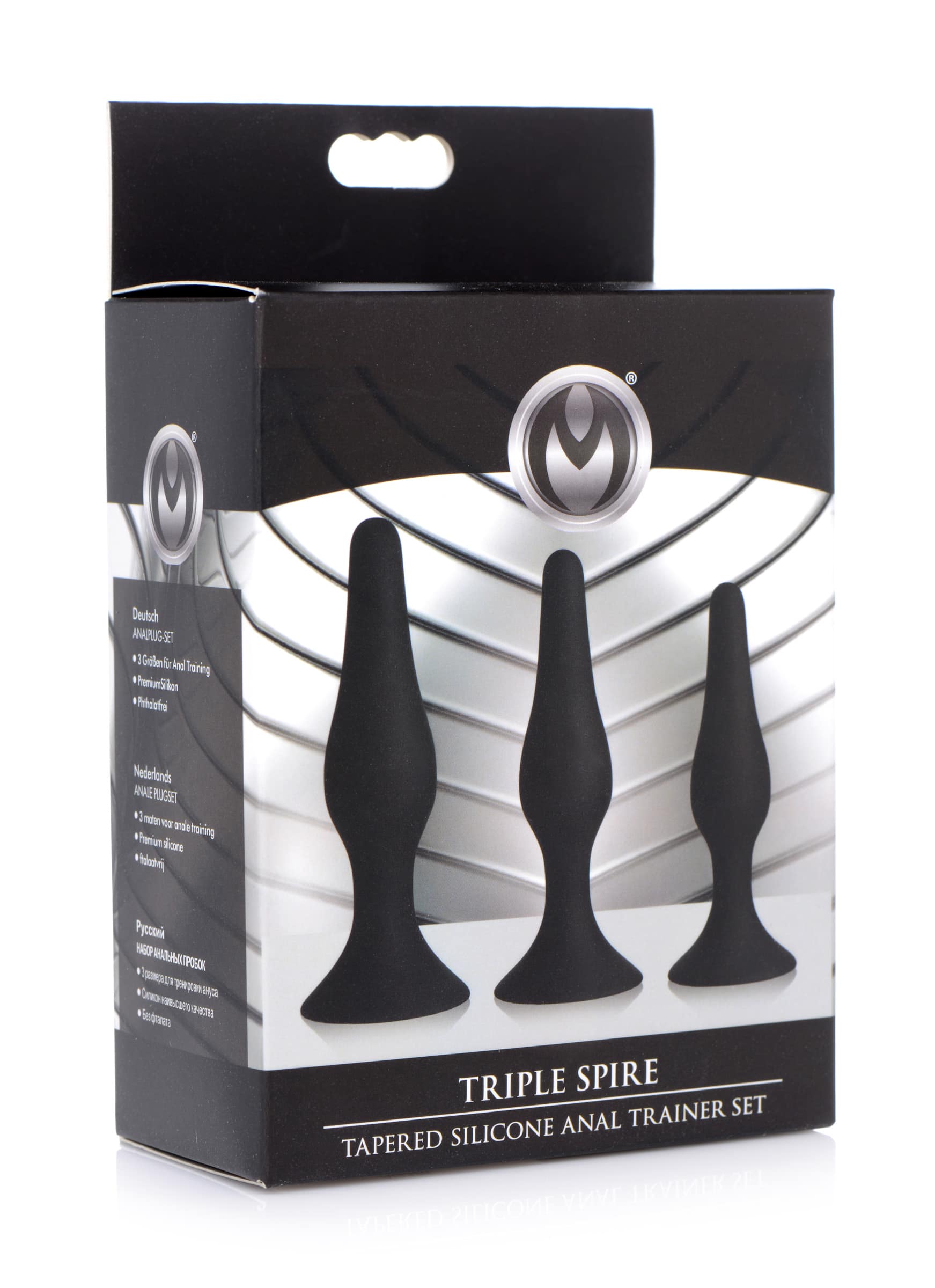 Triple Spire Tapered Silicone Anal Trainer Set - Image 4