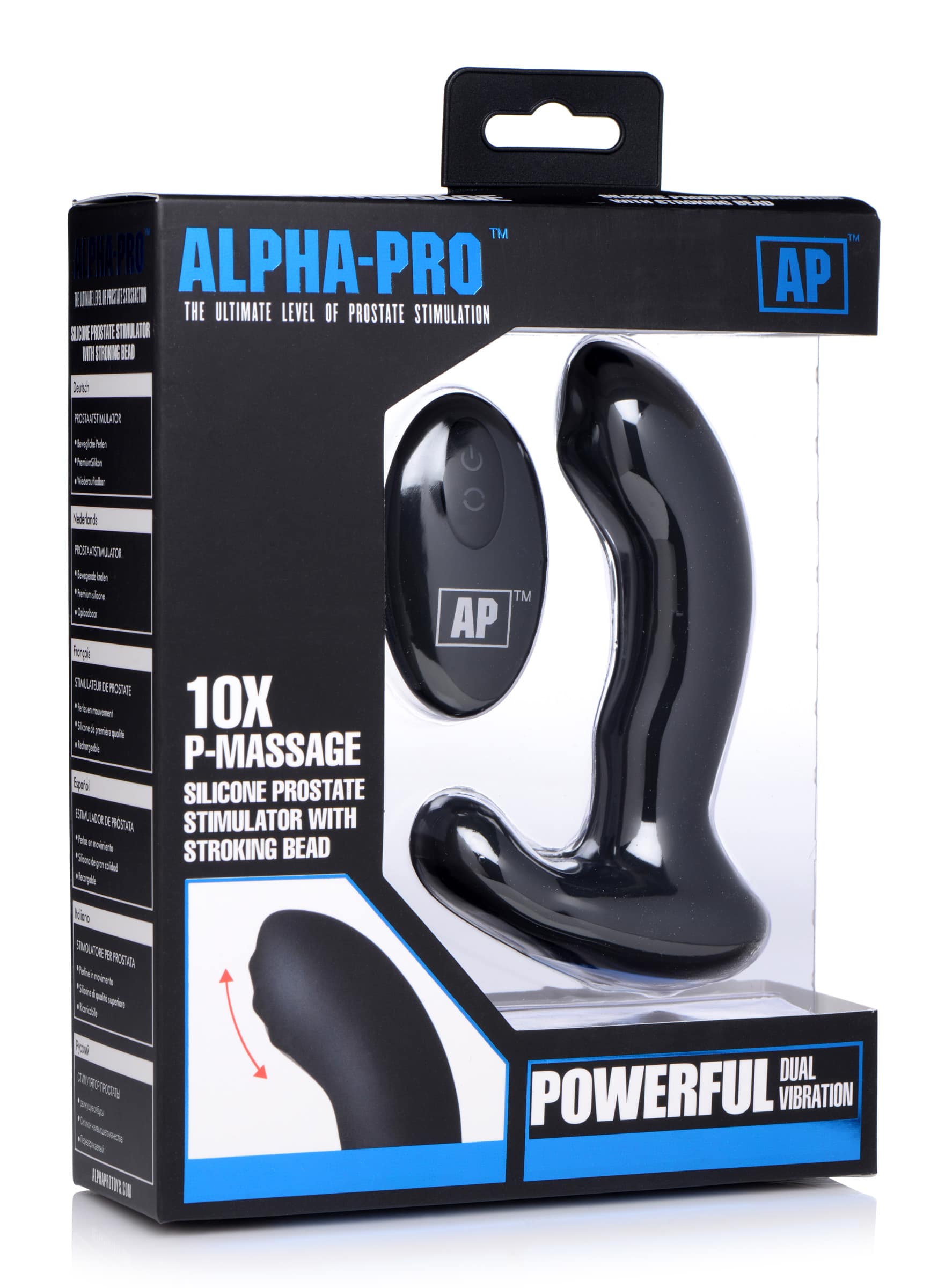 10X P-Massage Silicone Prostate Stimulator with Stroking Bead - Image 6
