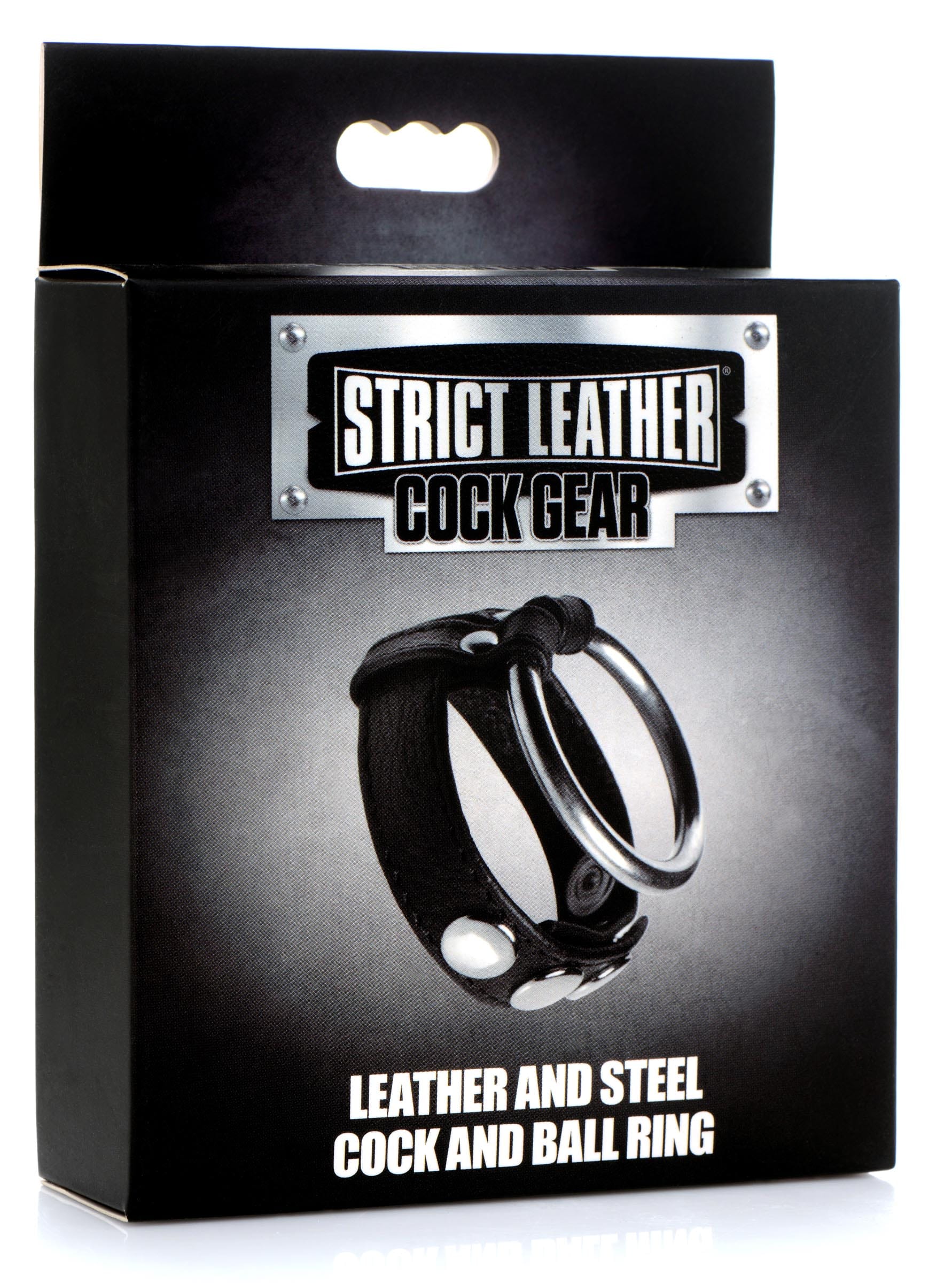 Leather and Steel Cock and Ball Ring - Image 5