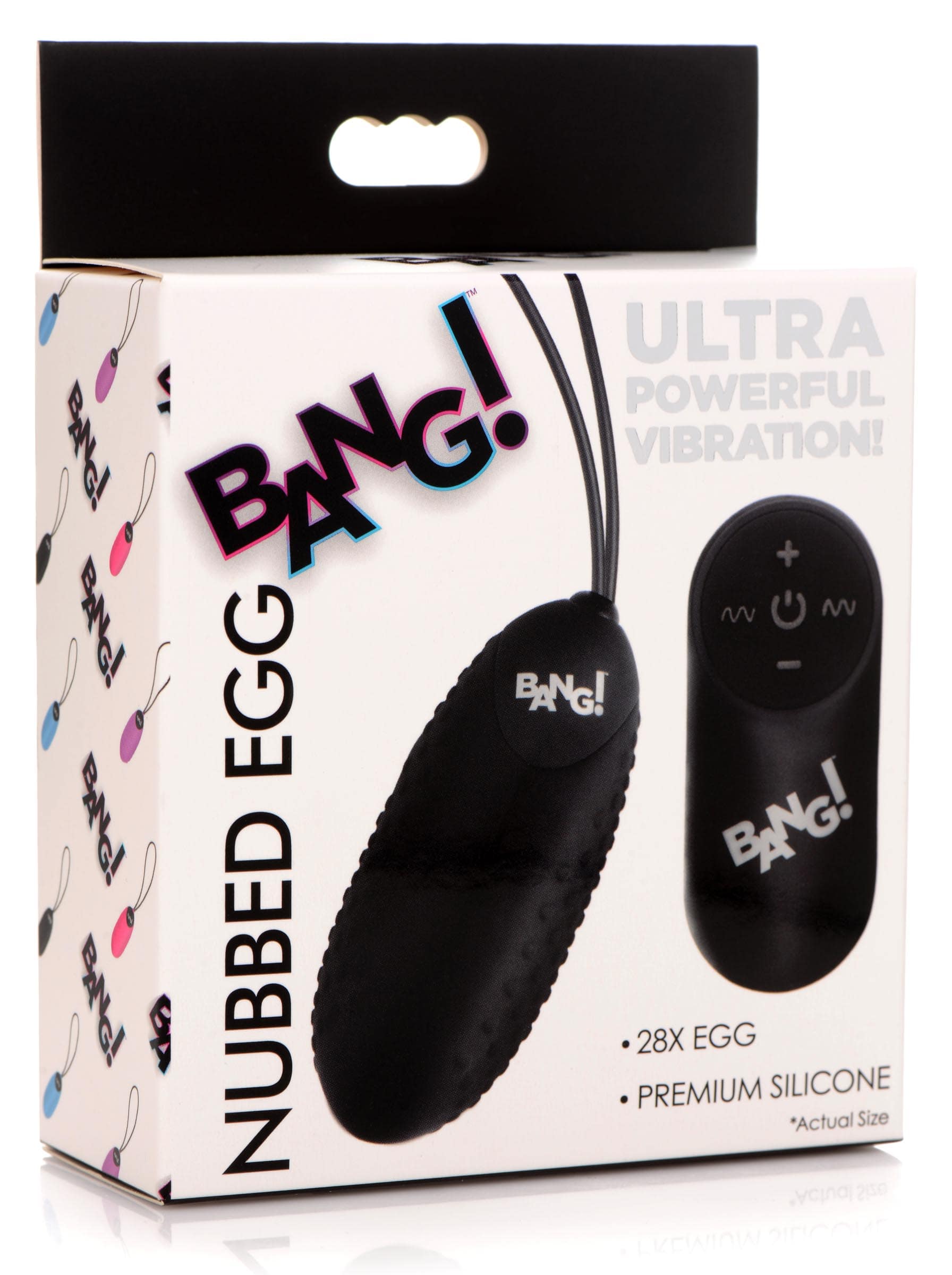 28X Nubbed Silicone Vibrating Egg with Remote Control - Image 5