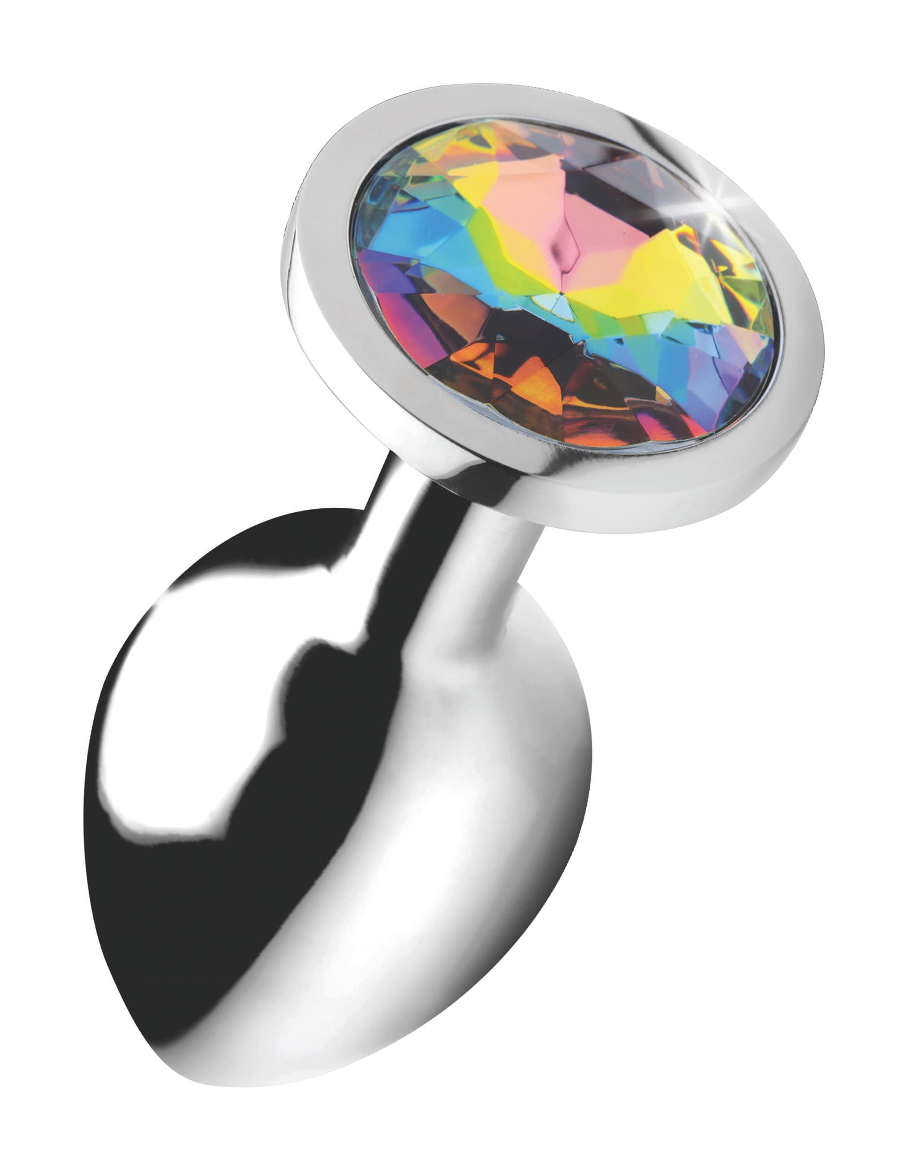 Rainbow Prism Gem Anal Plug – Medium – The BDSM Toy Shop