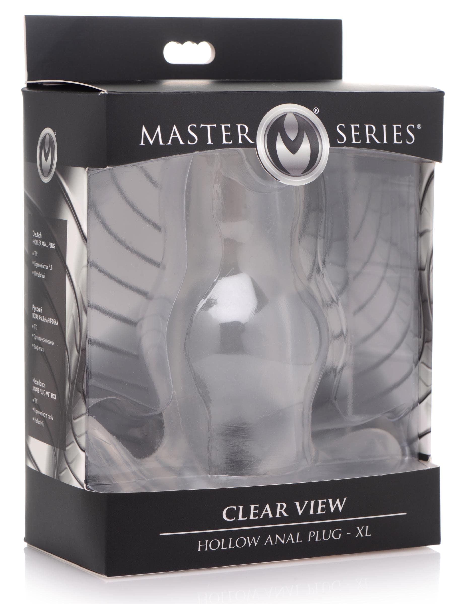 Clear View Hollow Anal Plug - XL - Image 4