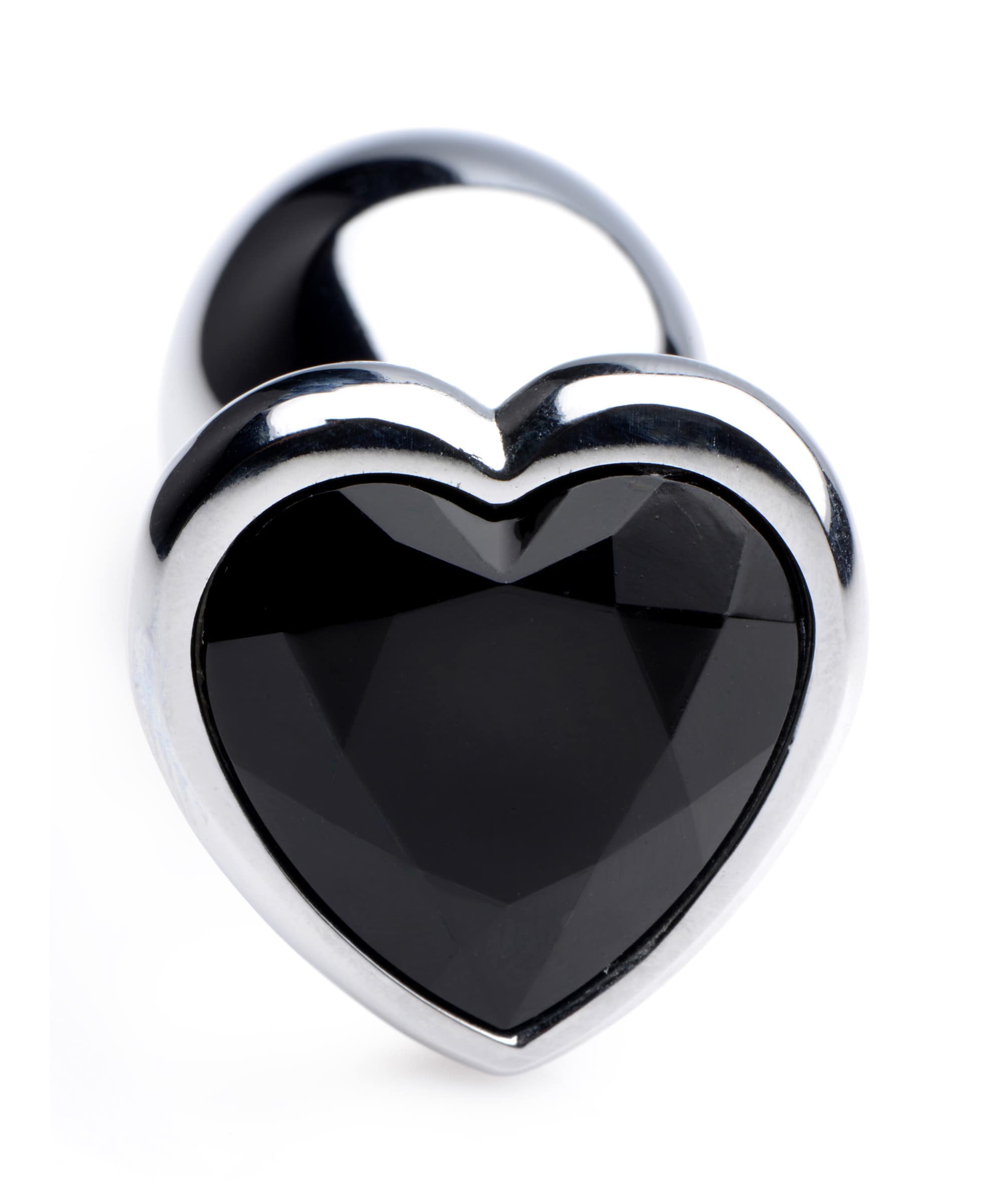Black Heart Gem Anal Plug - Small - Image 4