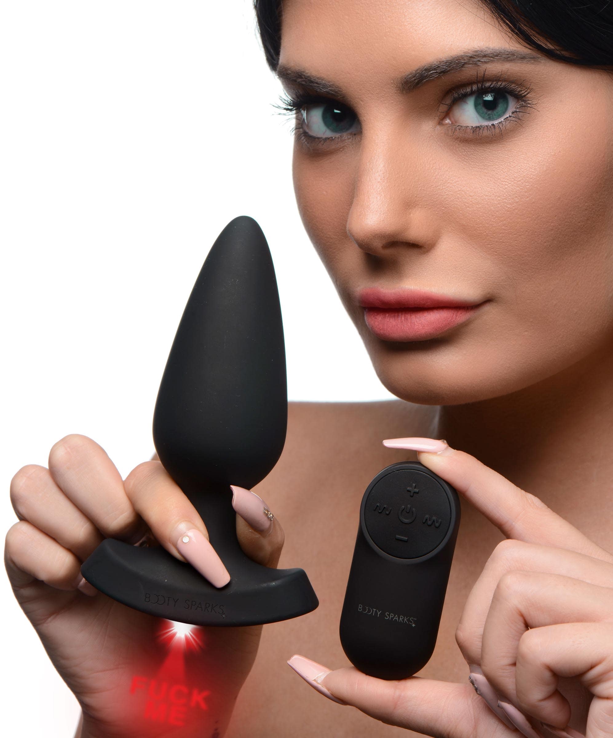 28X Laser Fuck Me Silicone Anal Plug with Remote Control - Large - Image 3