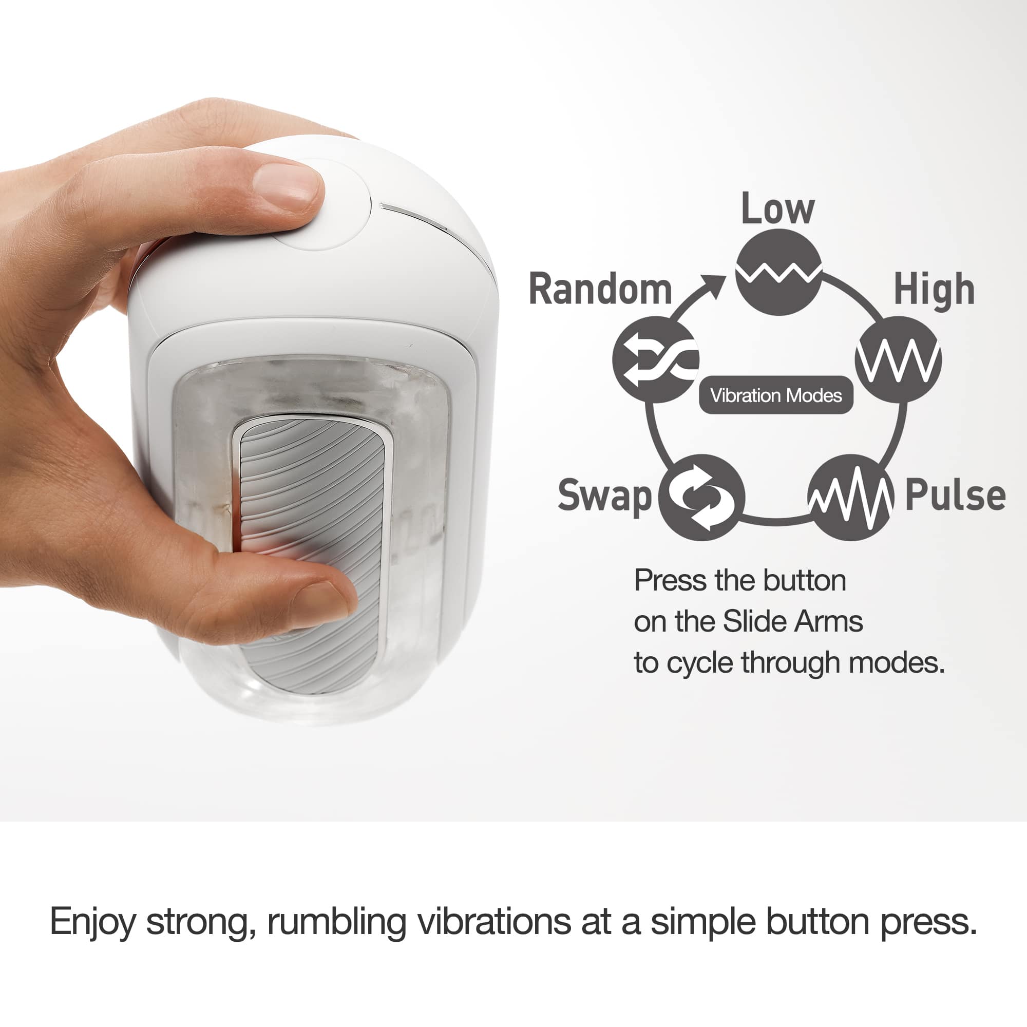 Flip Zero Gravity Vibrating - White - Image 3