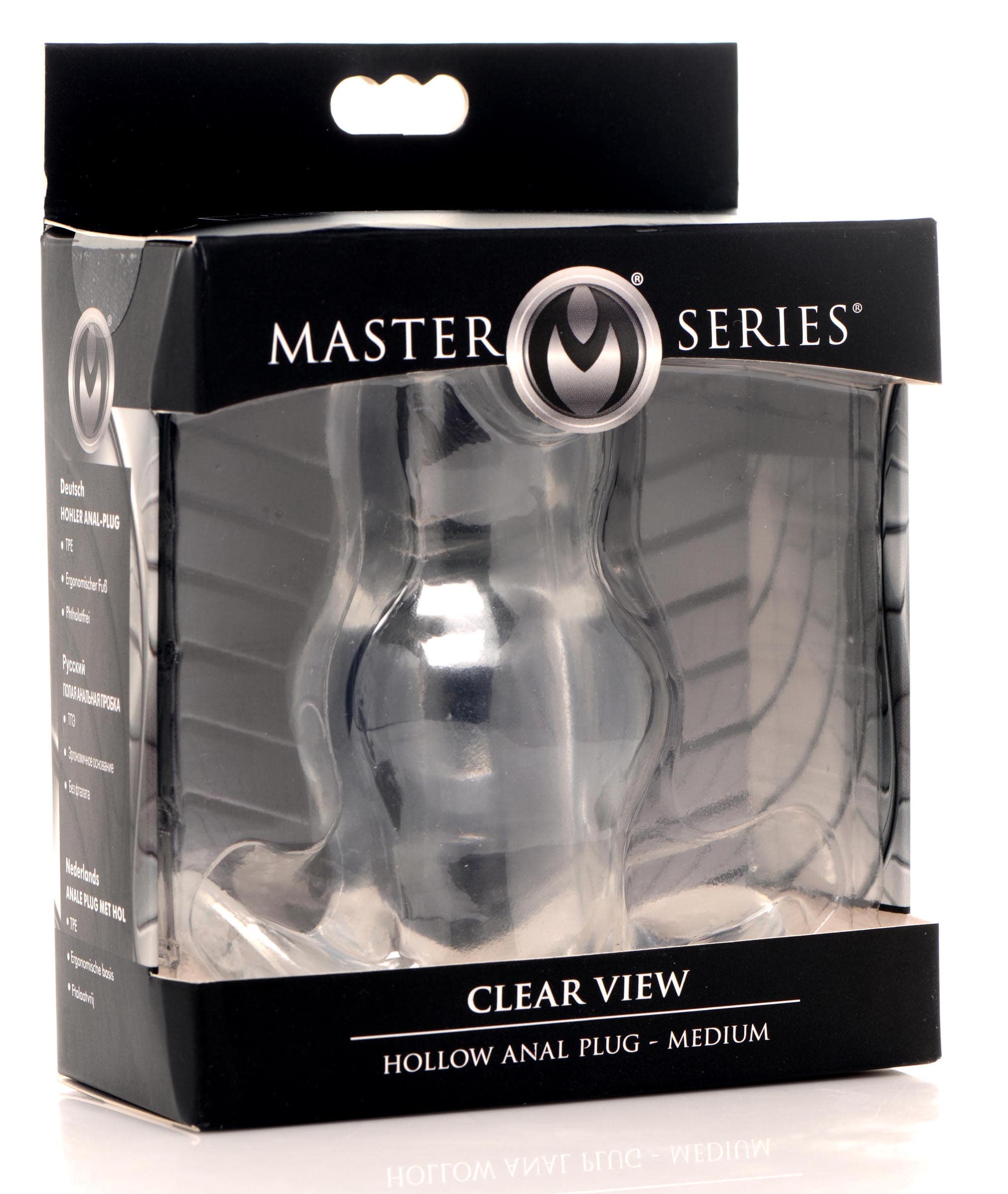 Clear View Hollow Anal Plug - Medium - Image 4