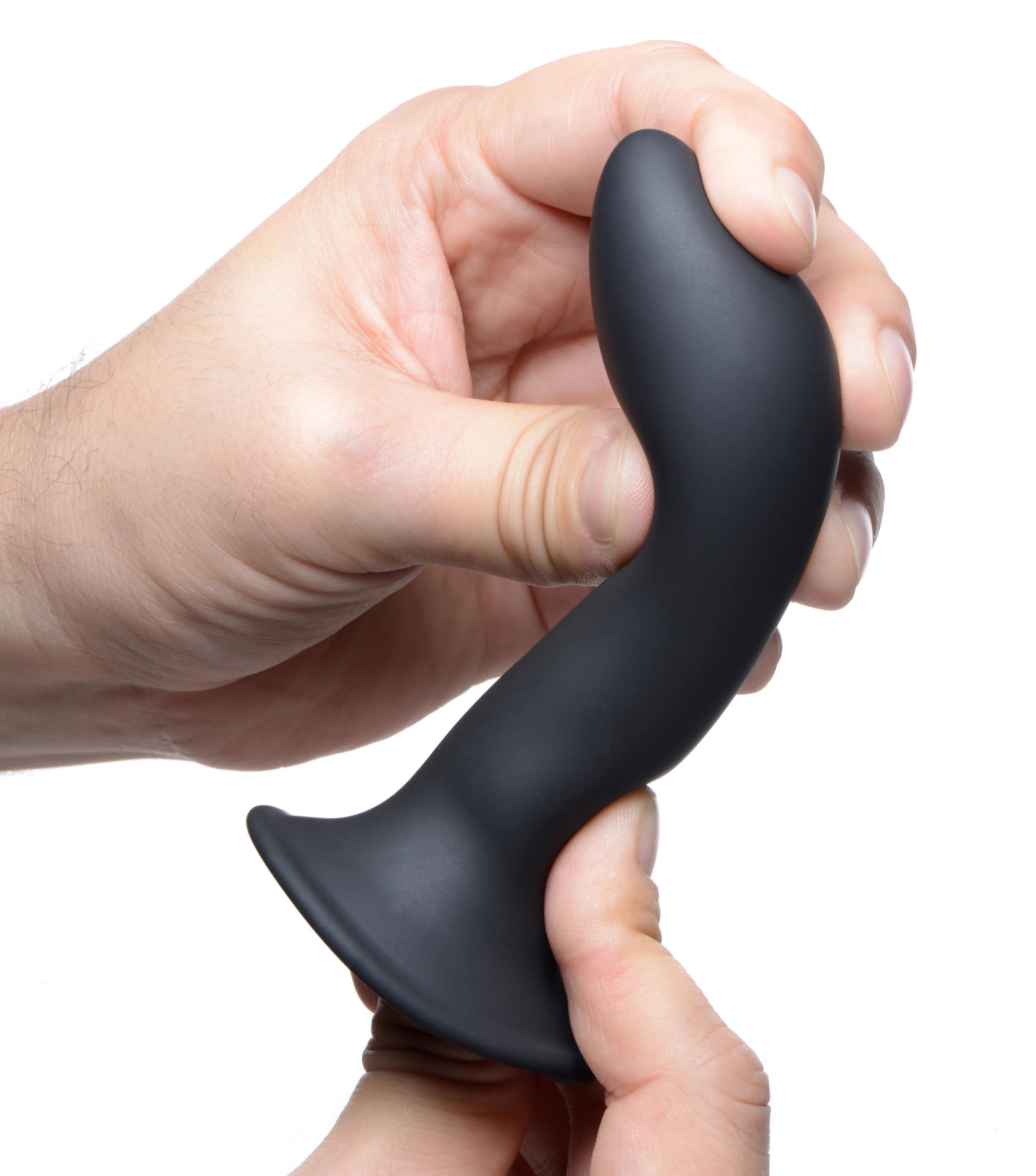 Squeezable Slender Dildo - Black - Image 4