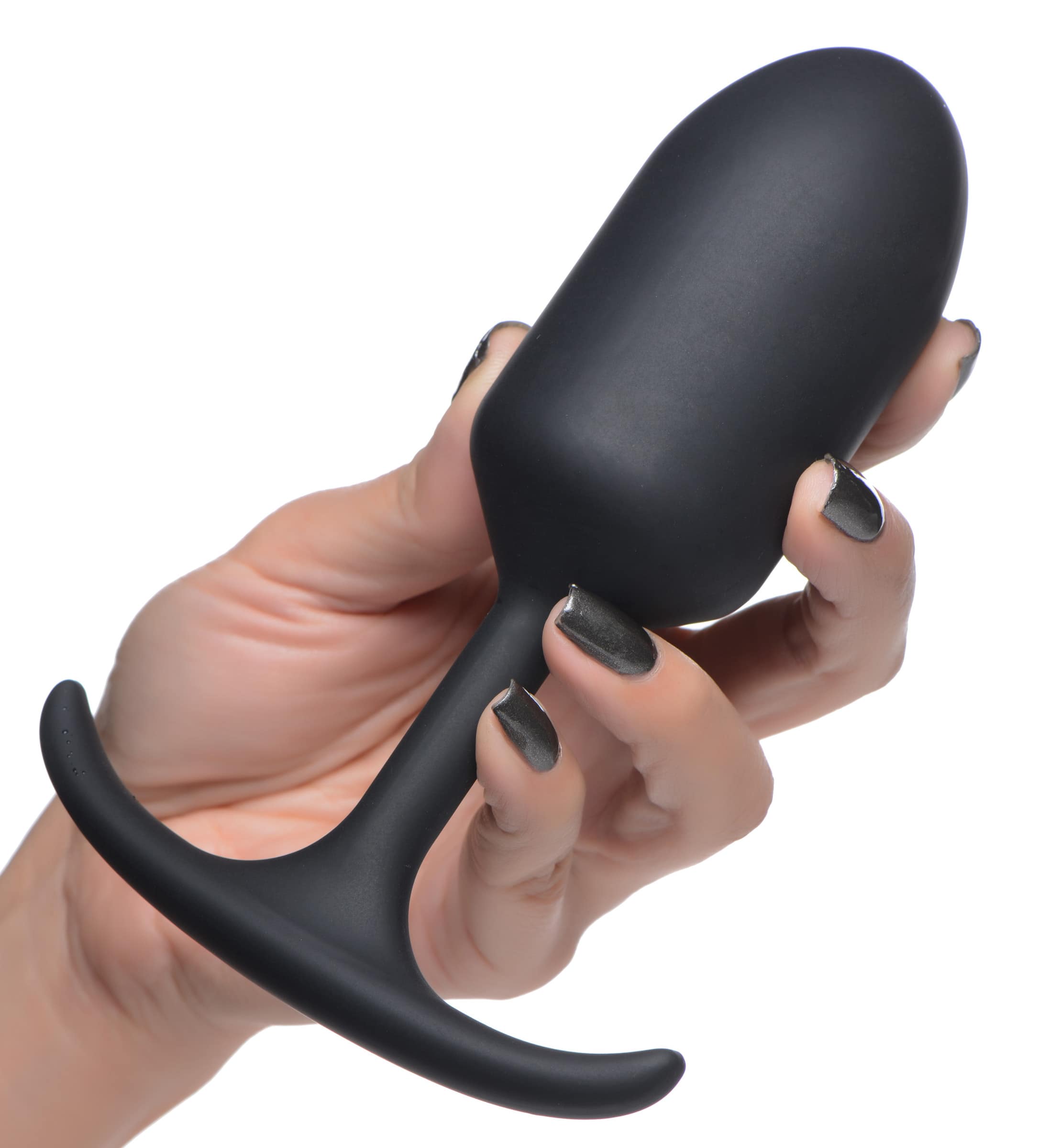 Premium Silicone Weighted Anal Plug - Large - Image 3