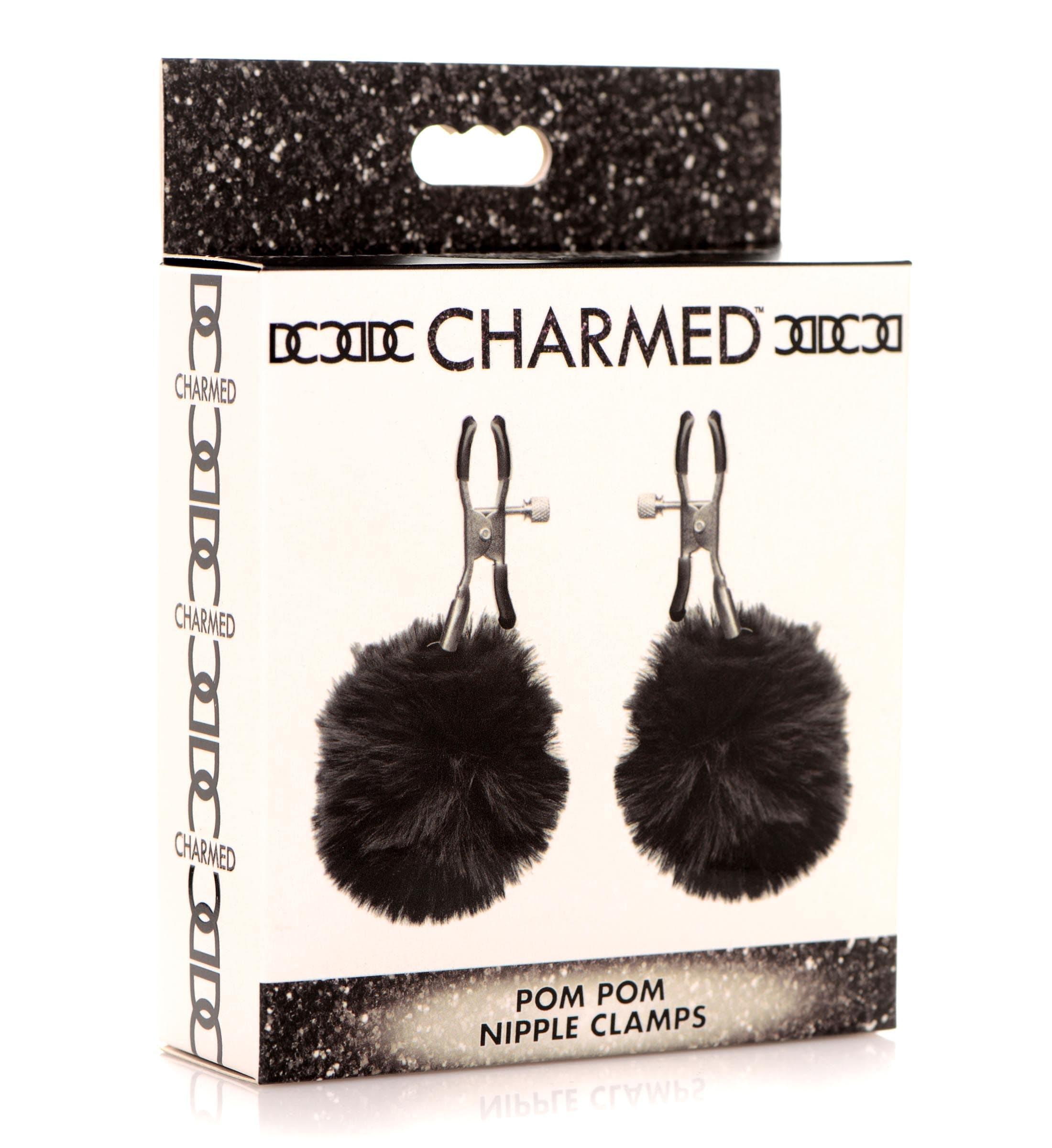 Pom Pom Nipple Clamps - Black - Image 5