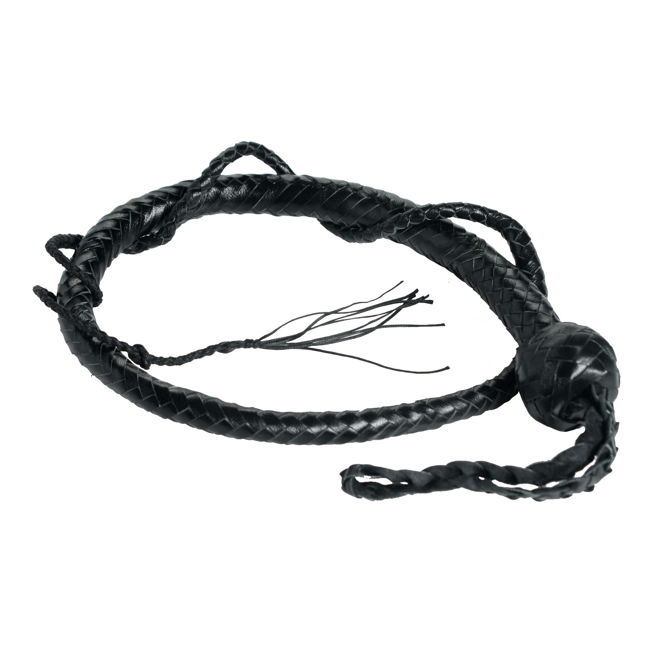 3 Foot Snakewhip 12 Plait - Black - Image 2