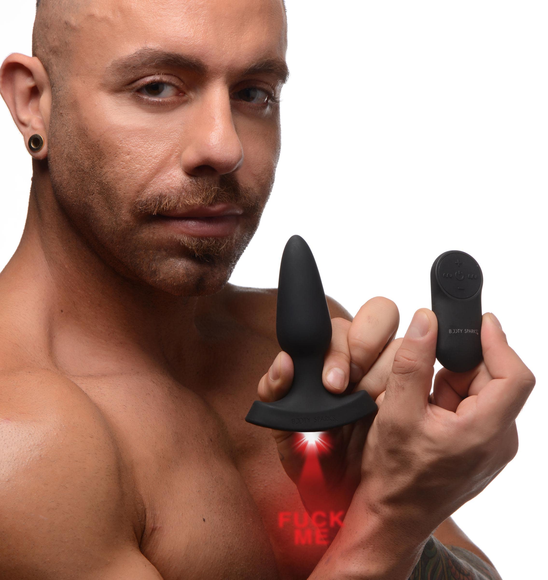 28X Laser Fuck Me Silicone Anal Plug with Remote Control - Small - Image 3