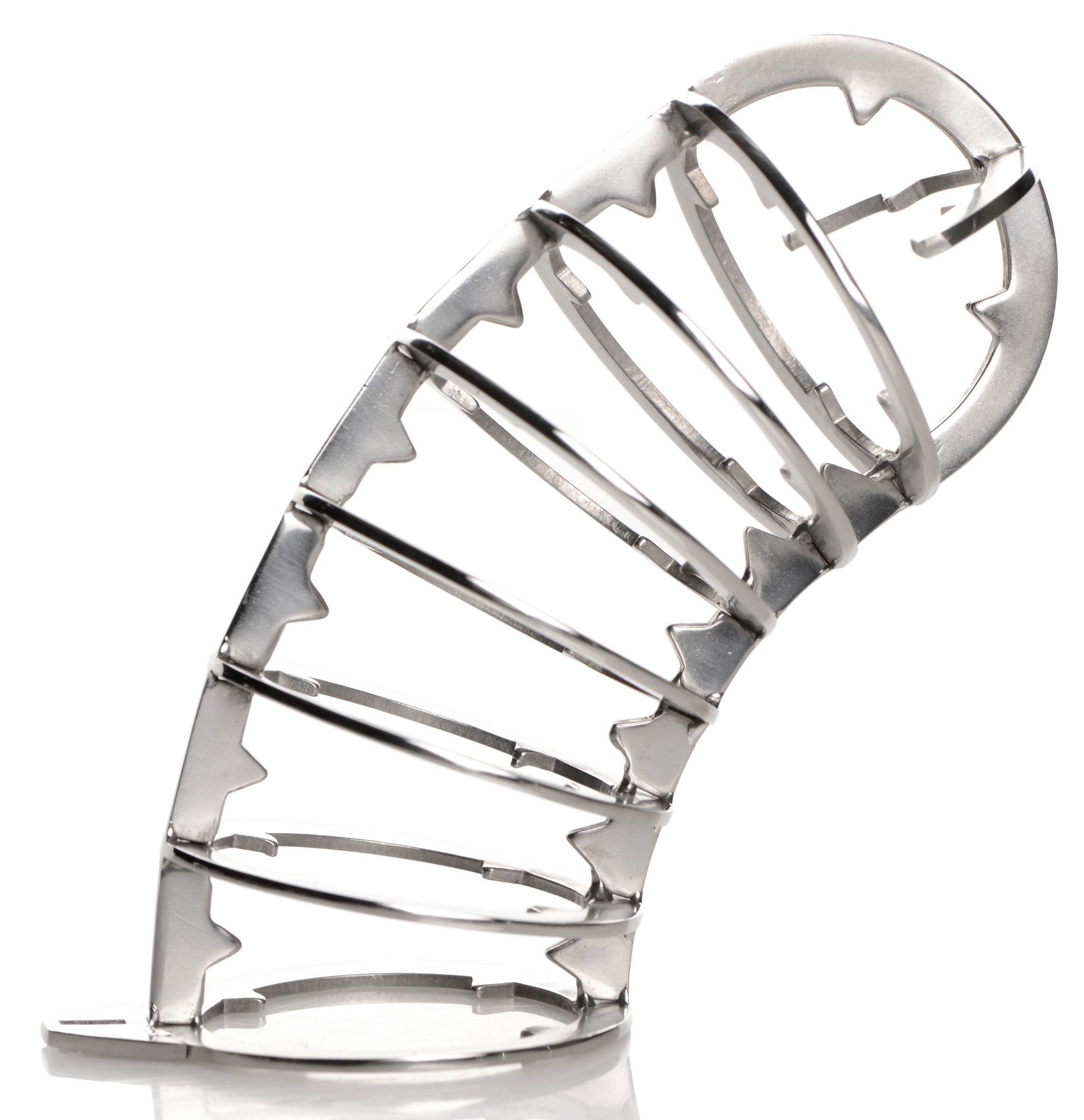 Stainless Steel Spiked Chastity Cage - Image 6