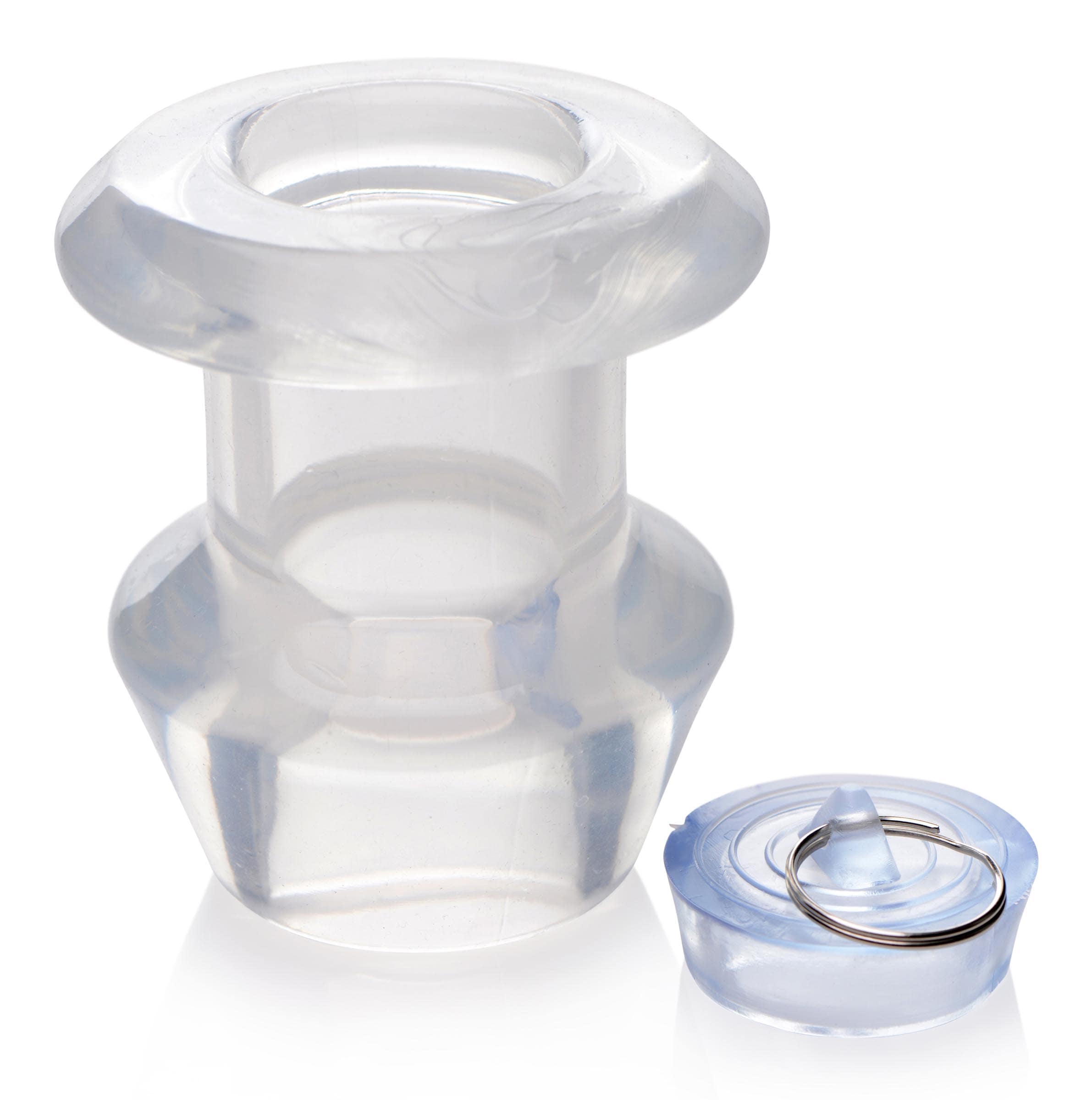 Ass Bung Clear Hollow Anal Dilator with Plug - Medium - Image 6