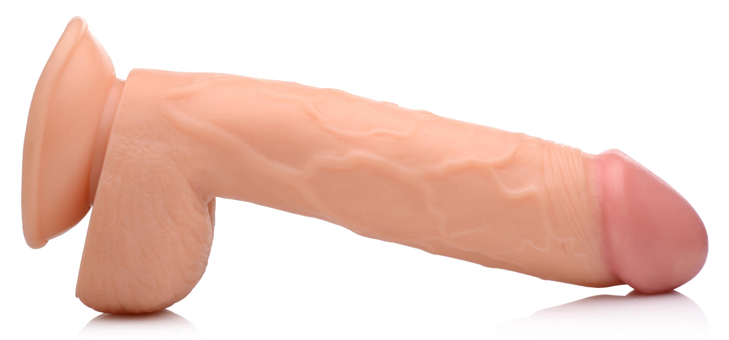 8.25 Inch Dildo with Balls - Light - Image 6
