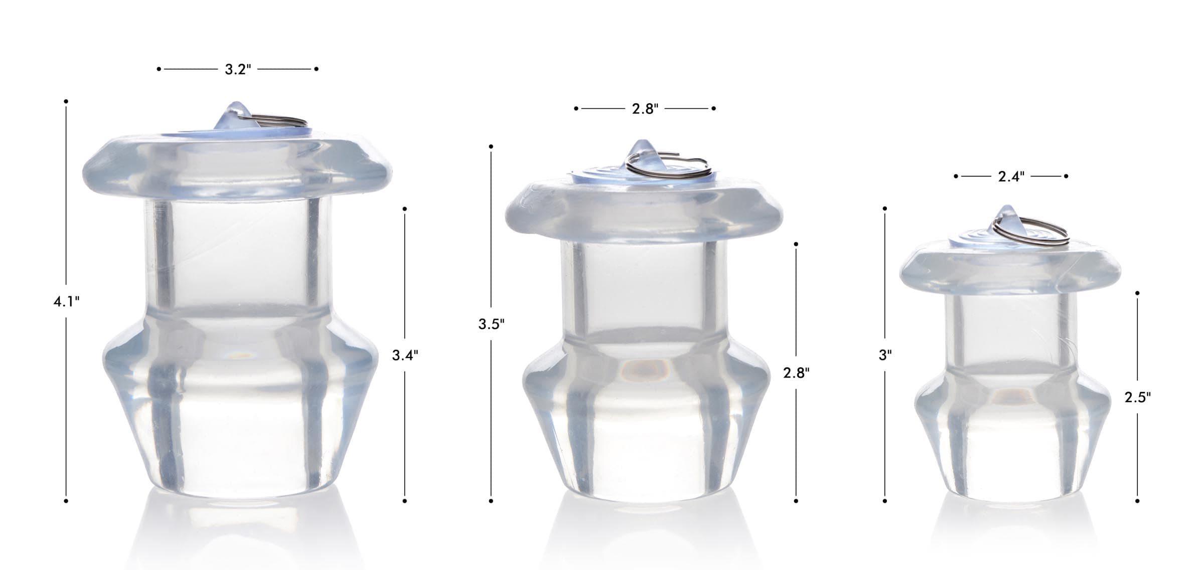 Ass Bung Clear Hollow Anal Dilator with Plug - Medium - Image 10