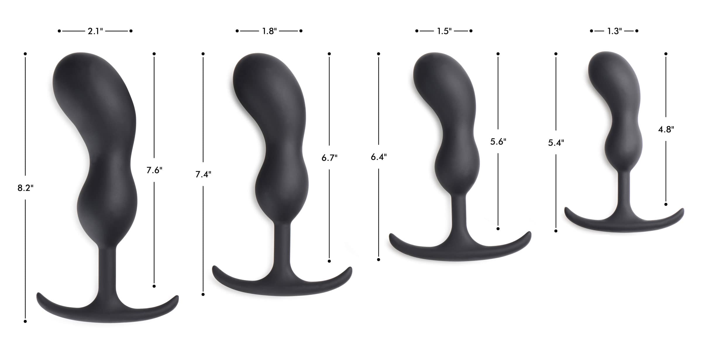 Premium Silicone Weighted Prostate Plug - Large - Image 4