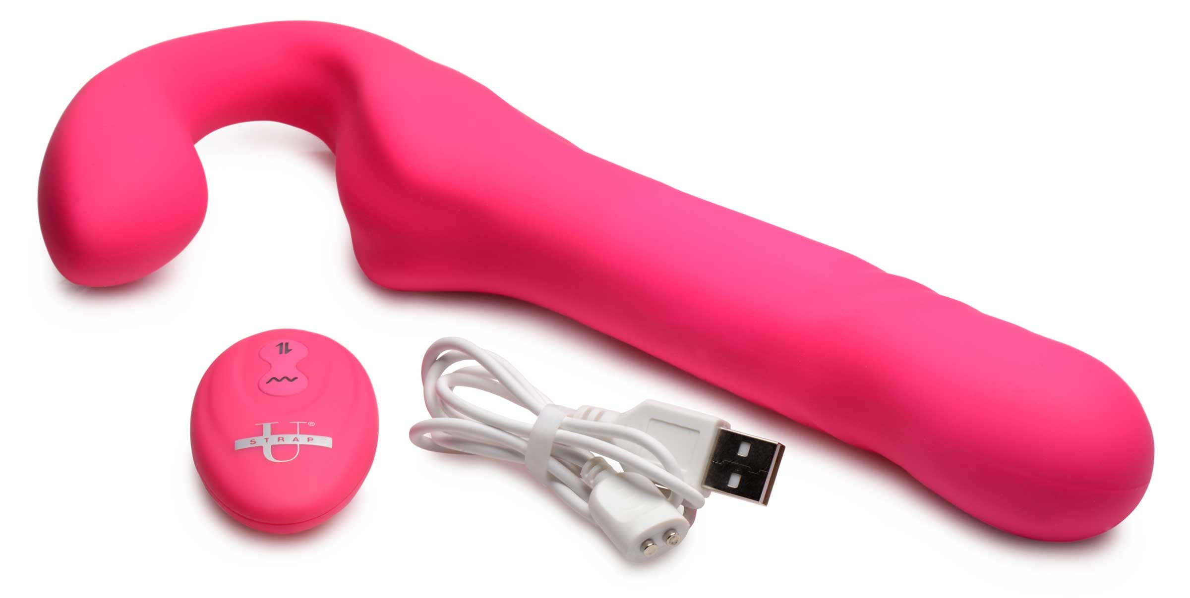 30X Thrusting and Vibrating Strapless Strap-On With Remote Control - Image 6