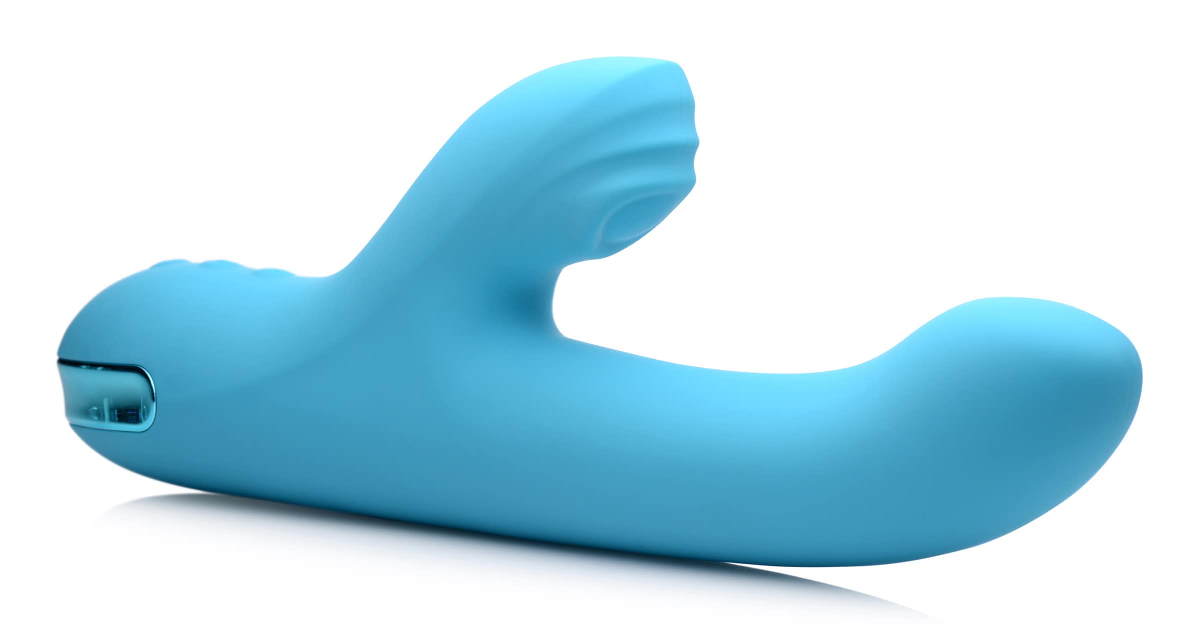 5 Star 13X Silicone Pulsing and Vibrating Rabbit - Teal - Image 4
