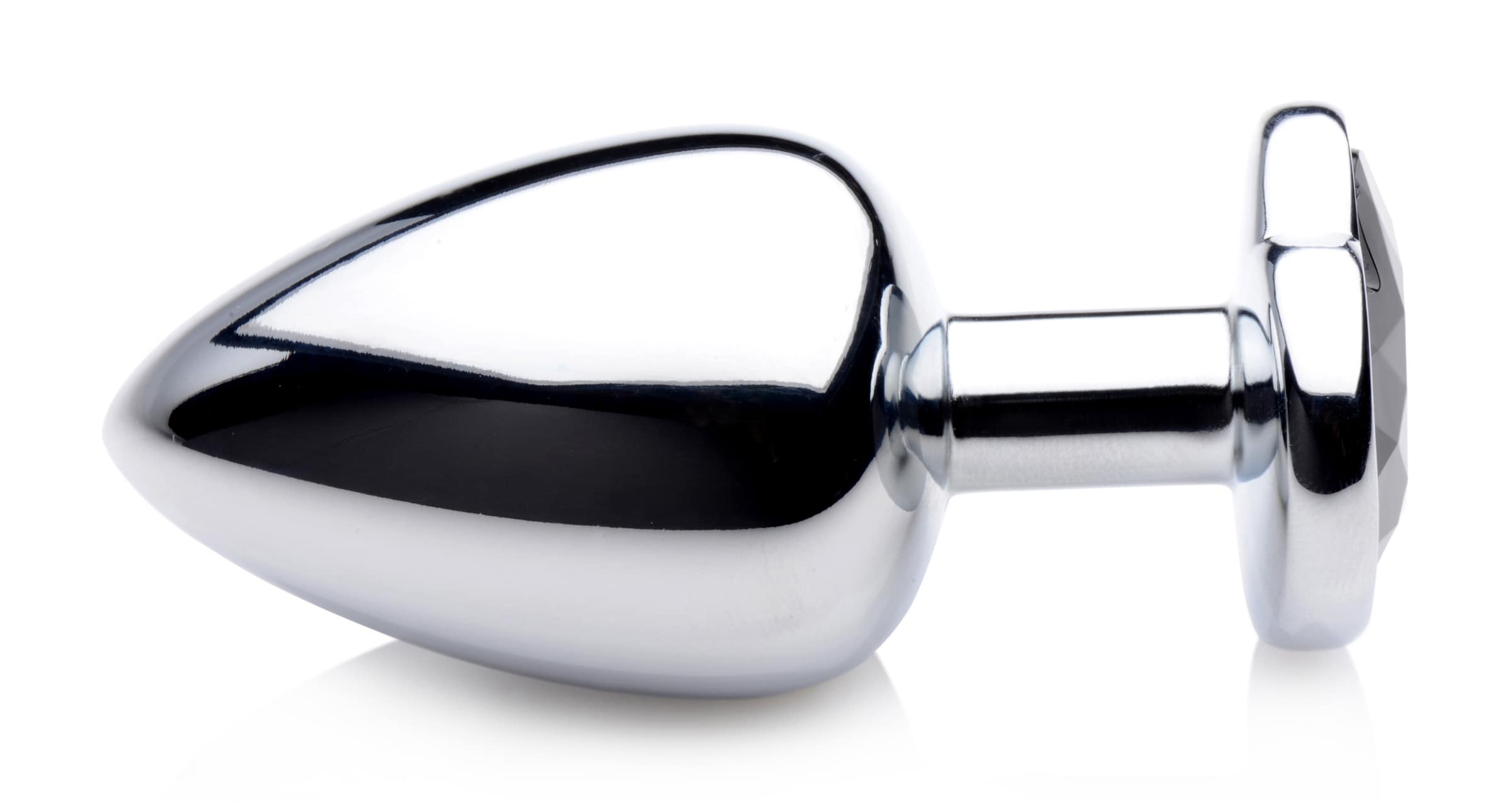 Black Heart Gem Anal Plug - Large - Image 6