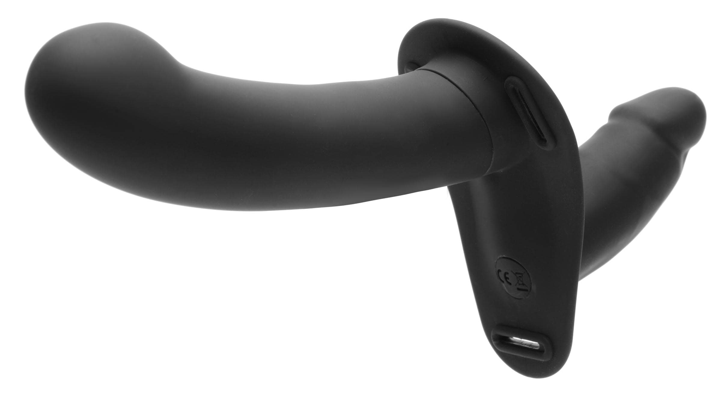 28X Double Diva 1.5 Inch Double Dildo with Harness and Remote Control - Black - Image 5