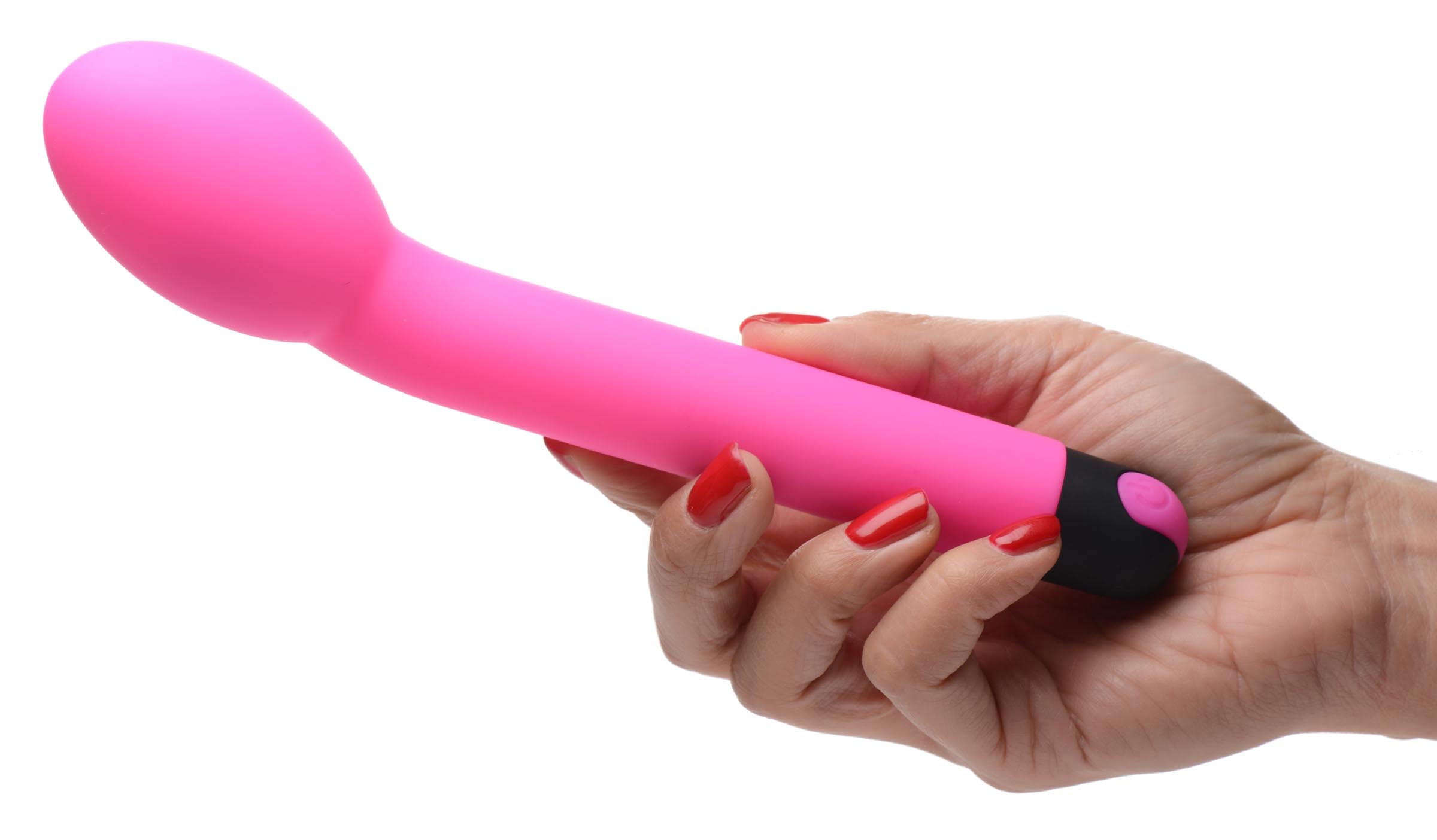 10X Silicone G-Spot Vibrator - Pink - Image 2
