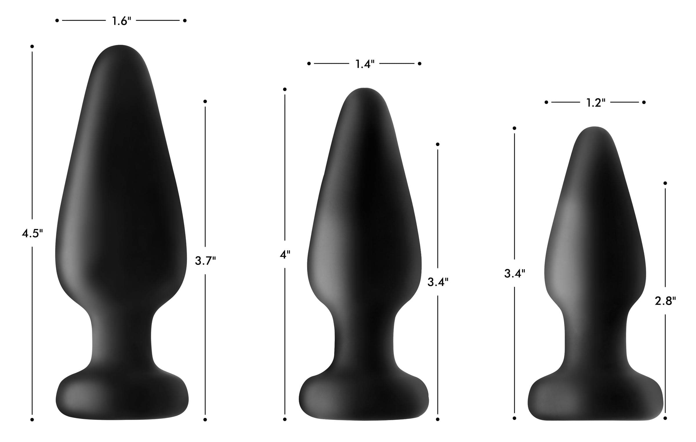 Light Up Silicone Anal Plug - Large - Image 7